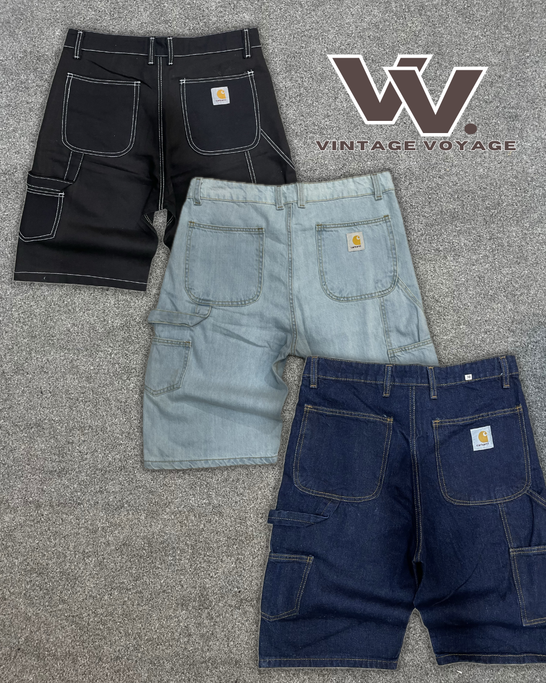Shorts en denim style rework Carhartt #28625