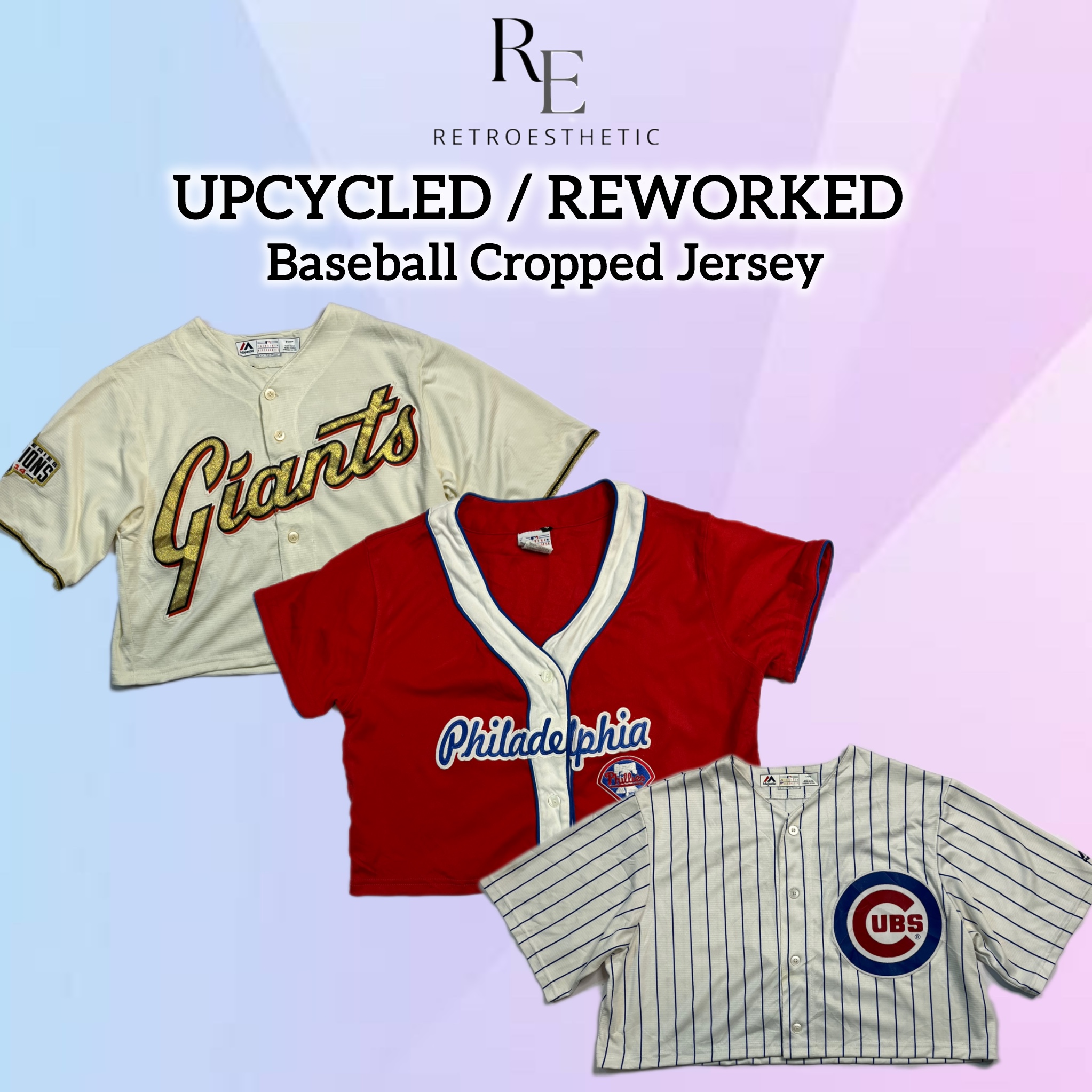Maglie accorciate di baseball riciclate