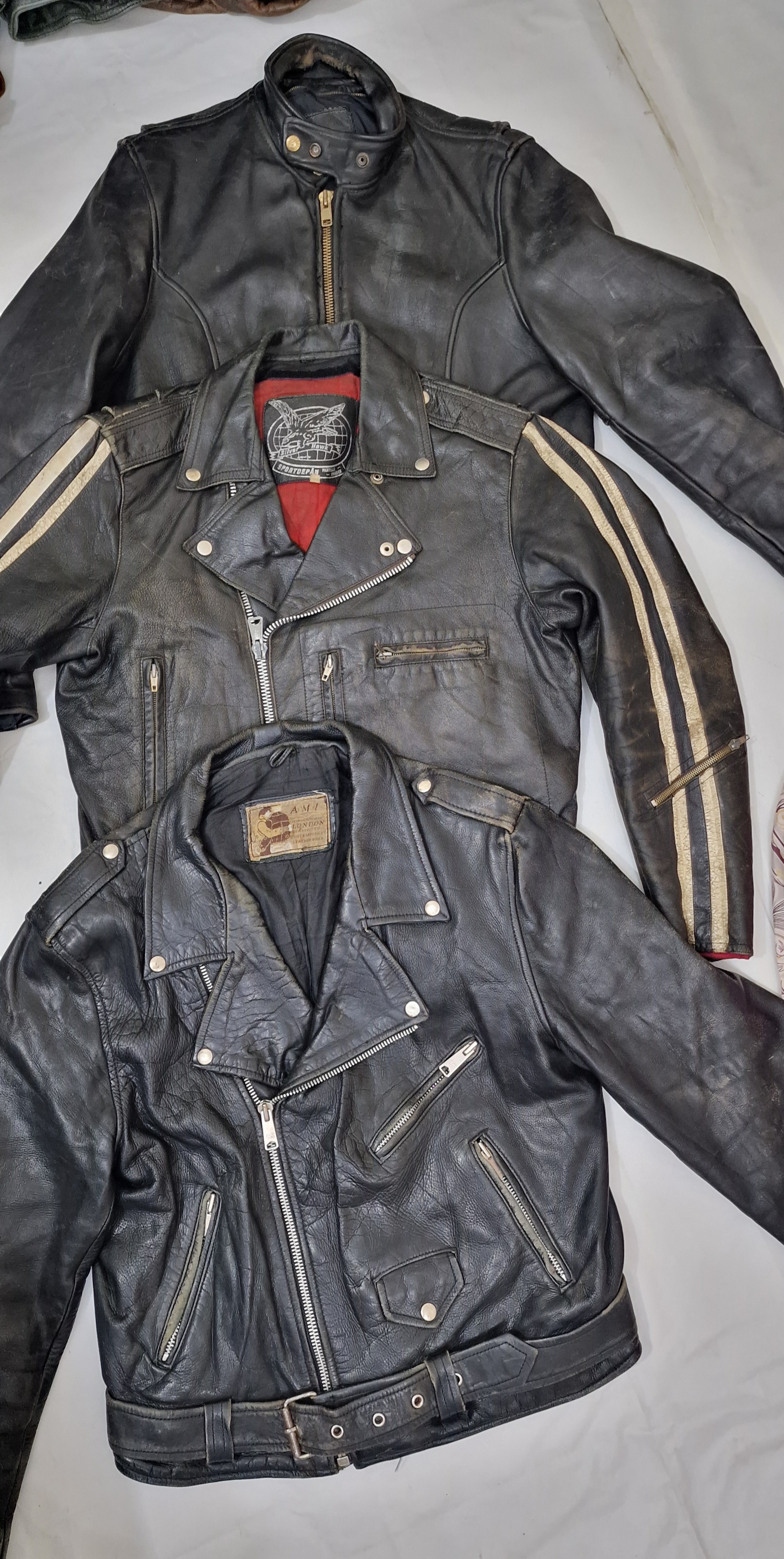 Mens vintage motorbike leather jackets