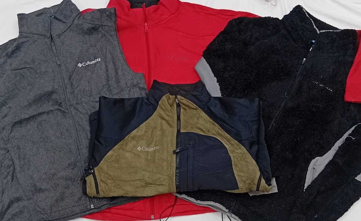 ZH0320 Giacche in Fleece Columbia Mix - 10 Pz