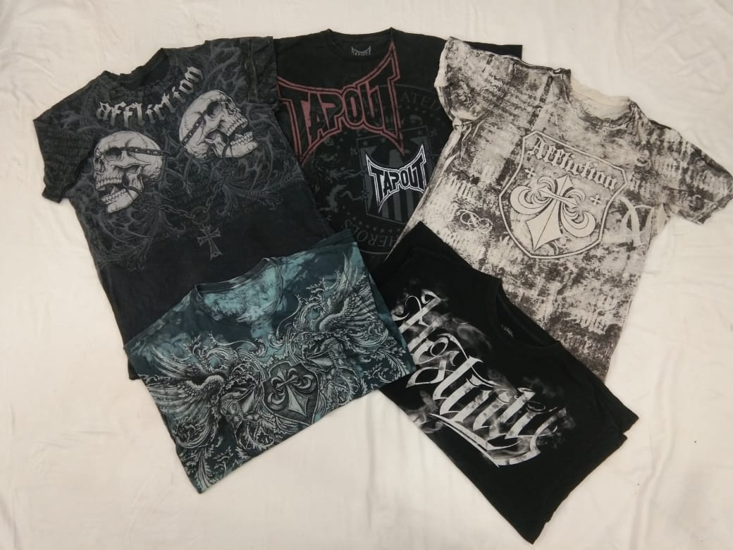CR4502 ヴィンテージゴシックスカルプリントTシャツ 20枚