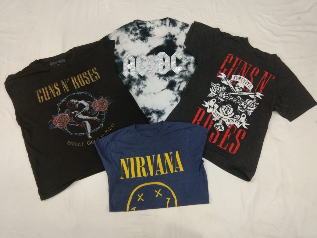 CR4505 ヴィンテージ ミックス ミュージック Tシャツ 25枚