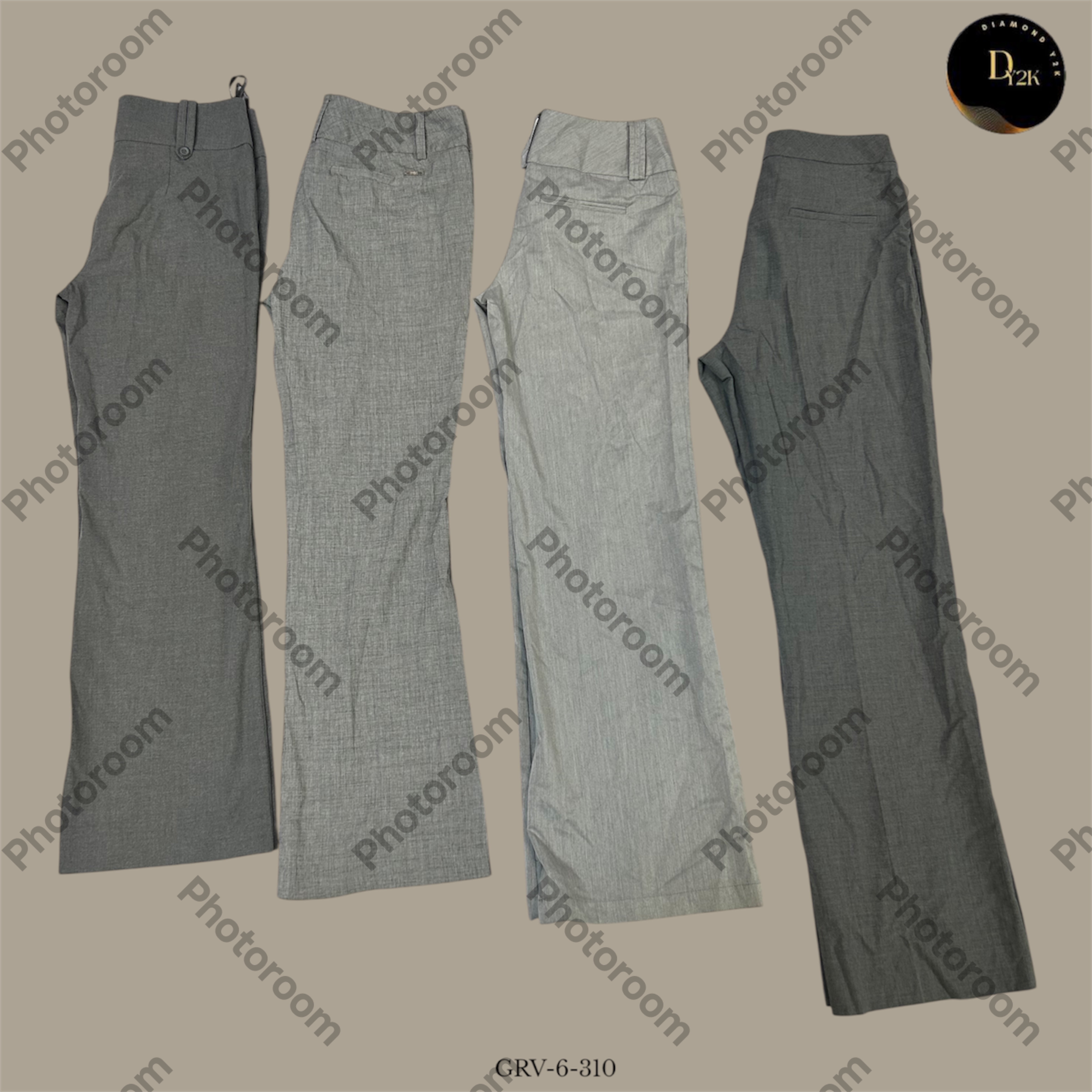 Y2K Charcoal Poly Pants | Classic Urban Vibes (GRV-6-310)