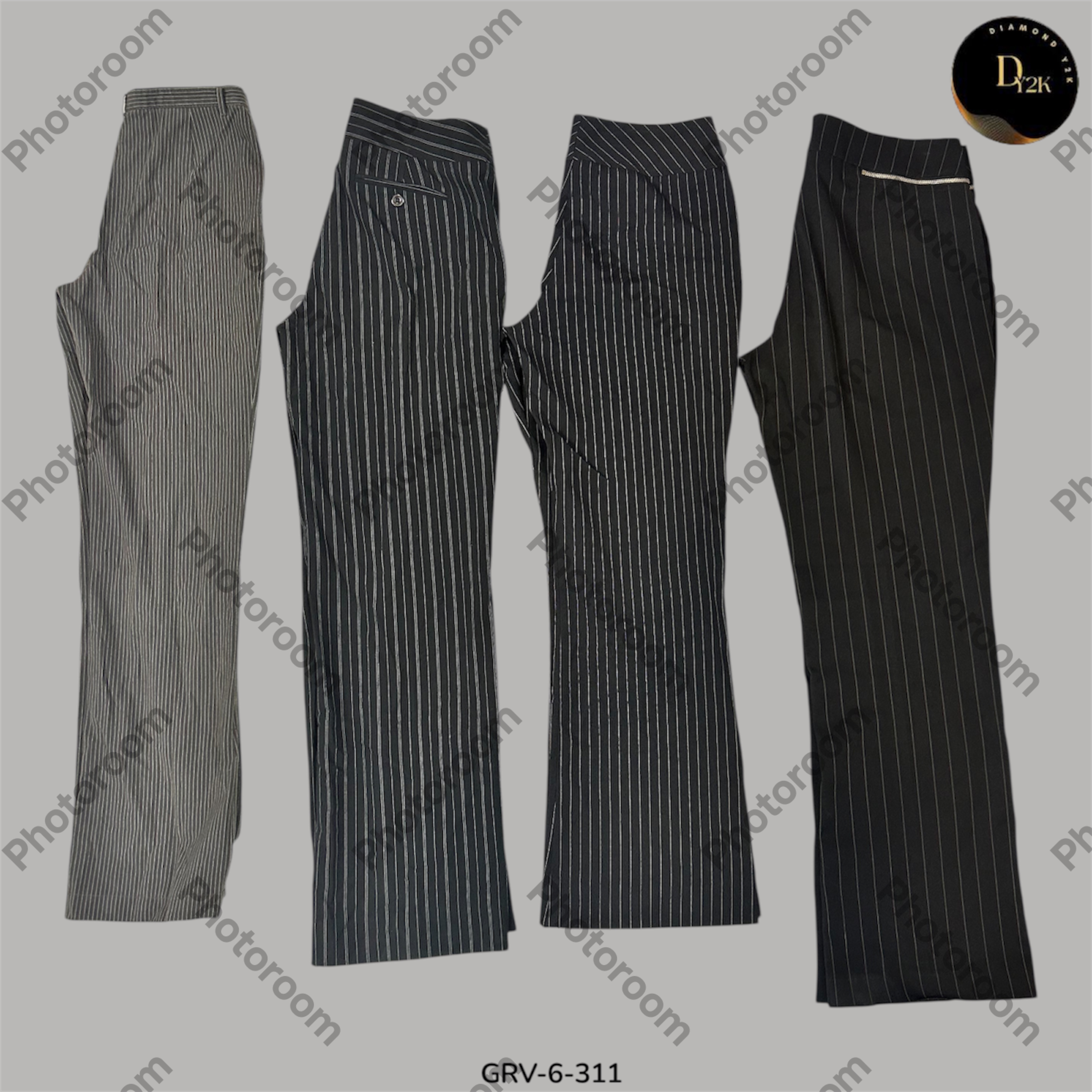 Y2K Lining Poly Pants | Sleek & Street-Ready (GRV-6-311)