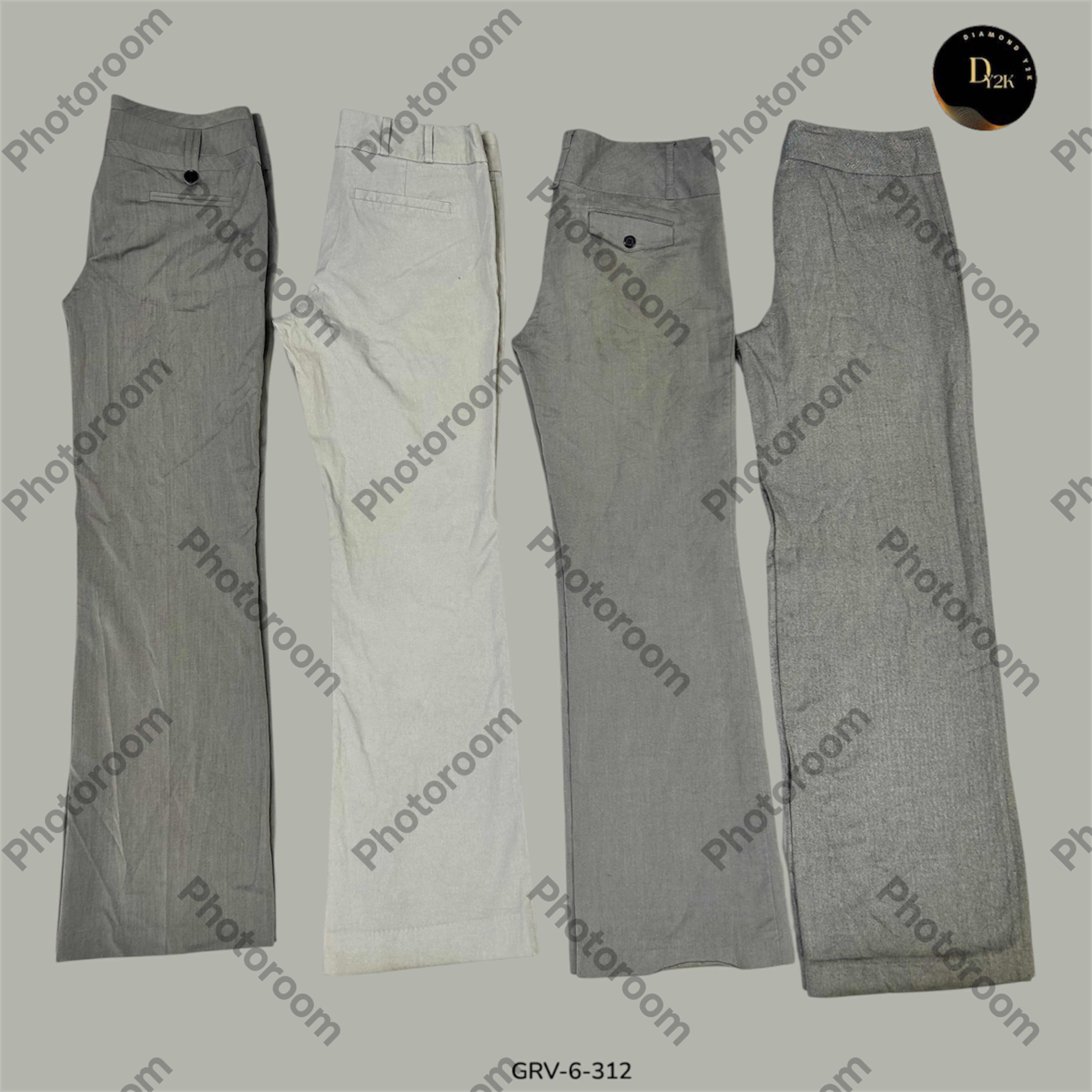 Retro Y2K Gray Pants | Soft Poly, Timeless Cut (GRV-6-312)
