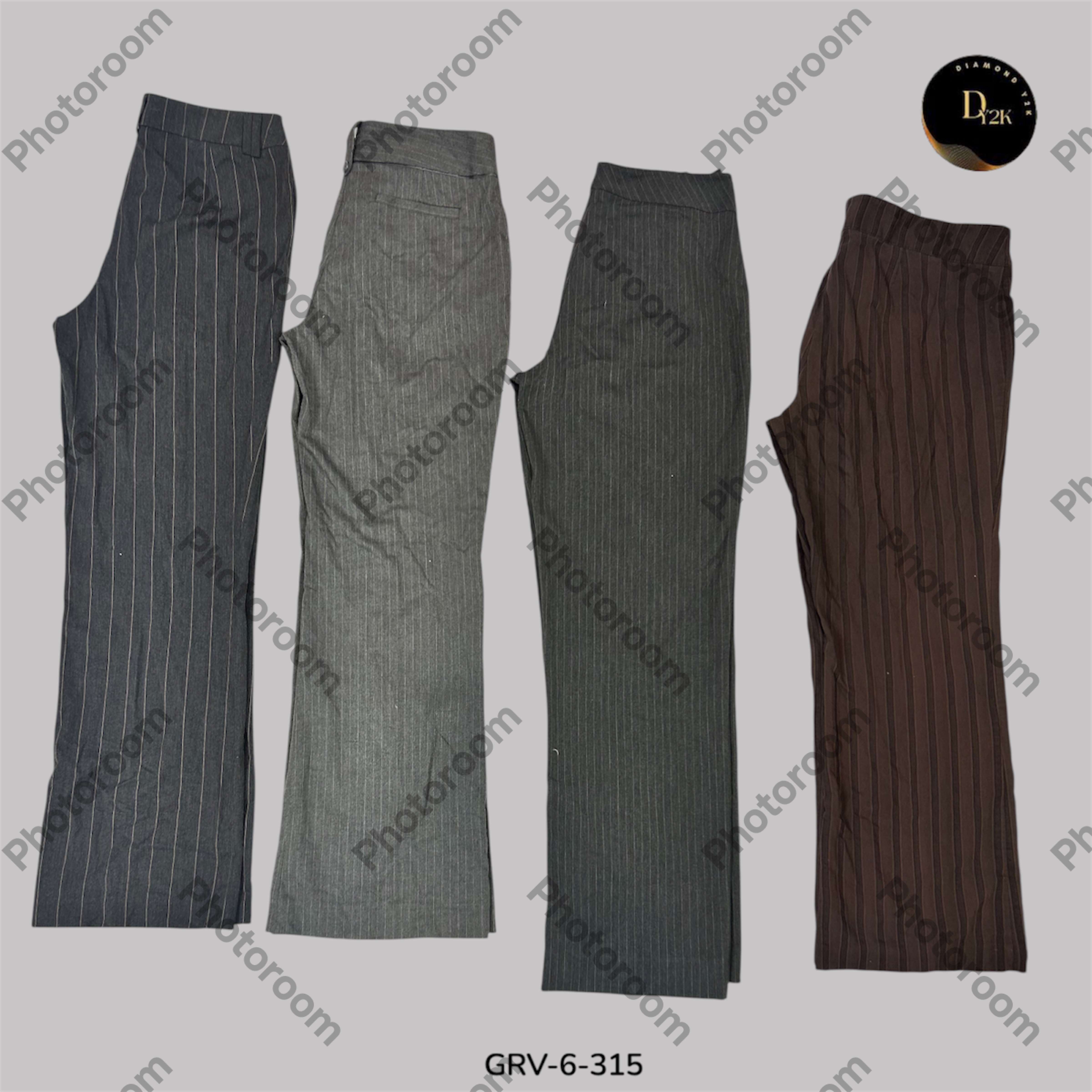 Pantalones de poliéster suave Y2K | Totalmente forrados, estilo icónico Y2K (GRV-6-315)