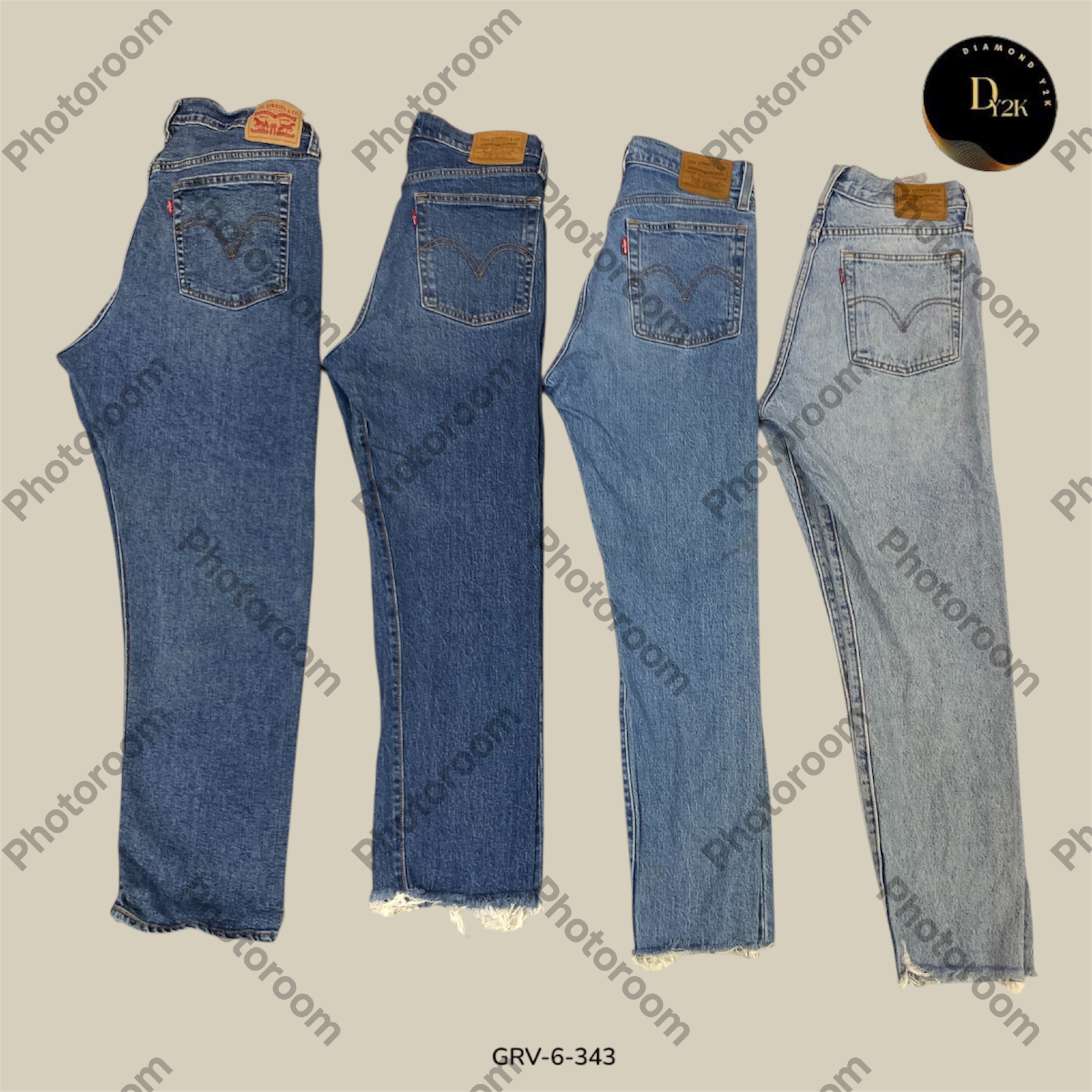 Y2K Levi's ハイライズデニム | 毎日着るビンテージクール (GRV-6-343)