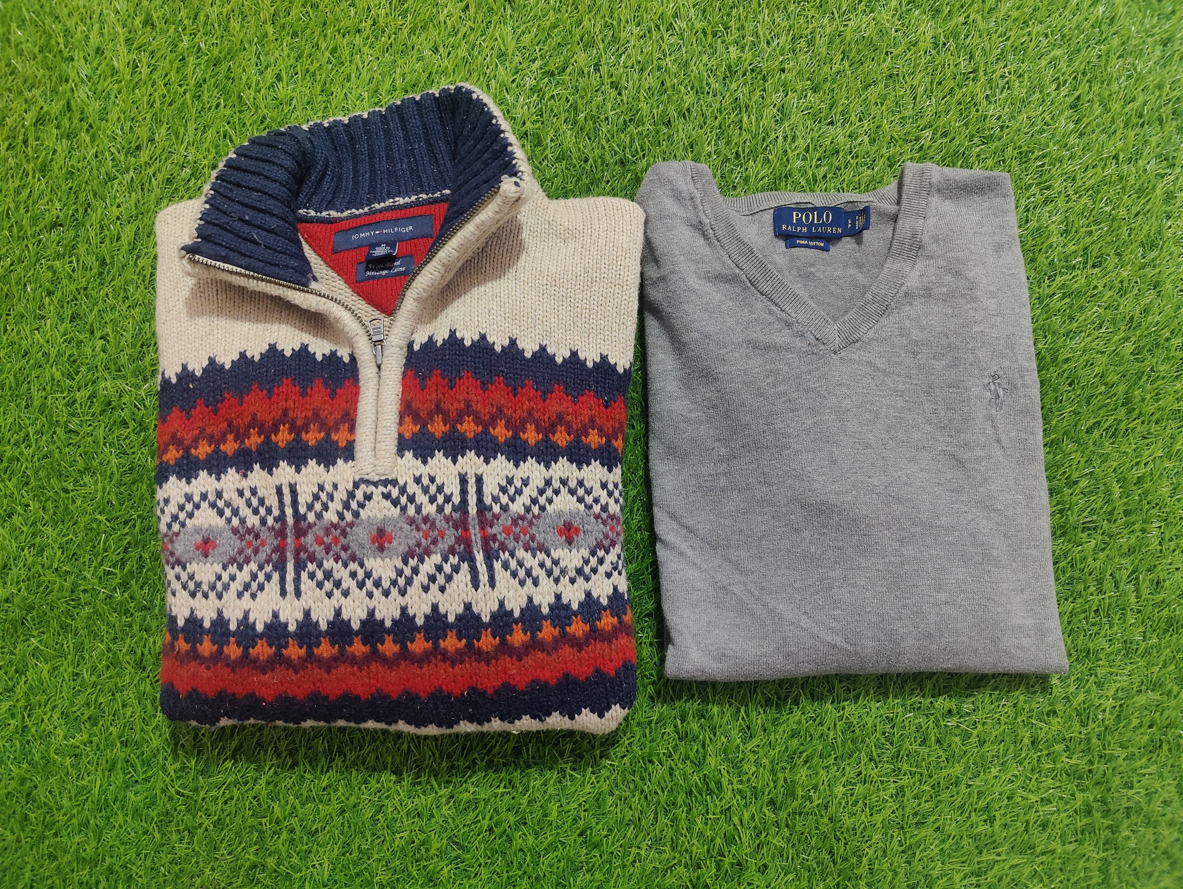 Polo RL and Tommy Hilfiger mix sweater