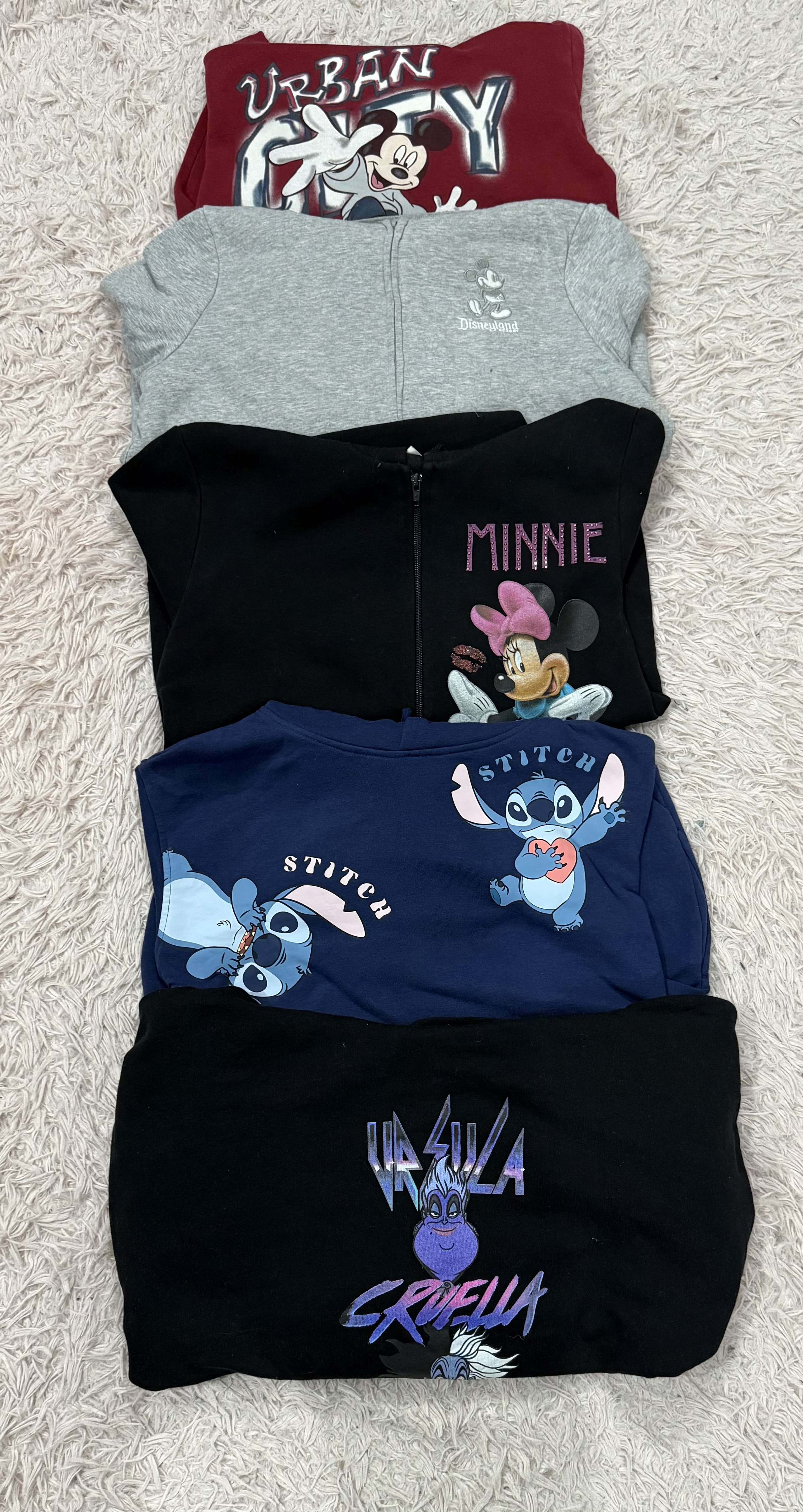 Sudaderas de Disney y Ellesse 10 Pcs