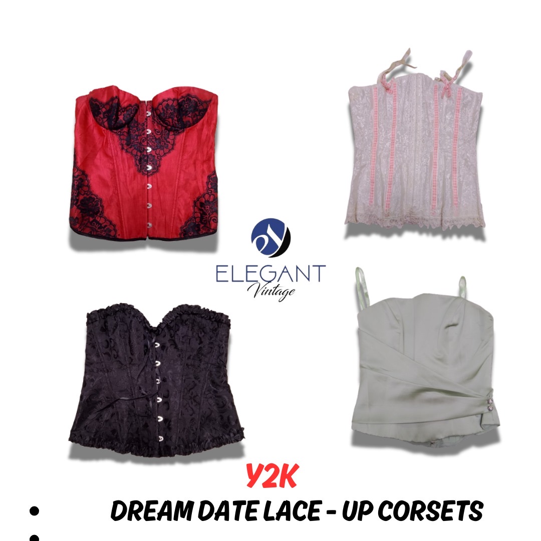 Y2K Dream Date Lace Up Corsets - 09 pieces - EV0559