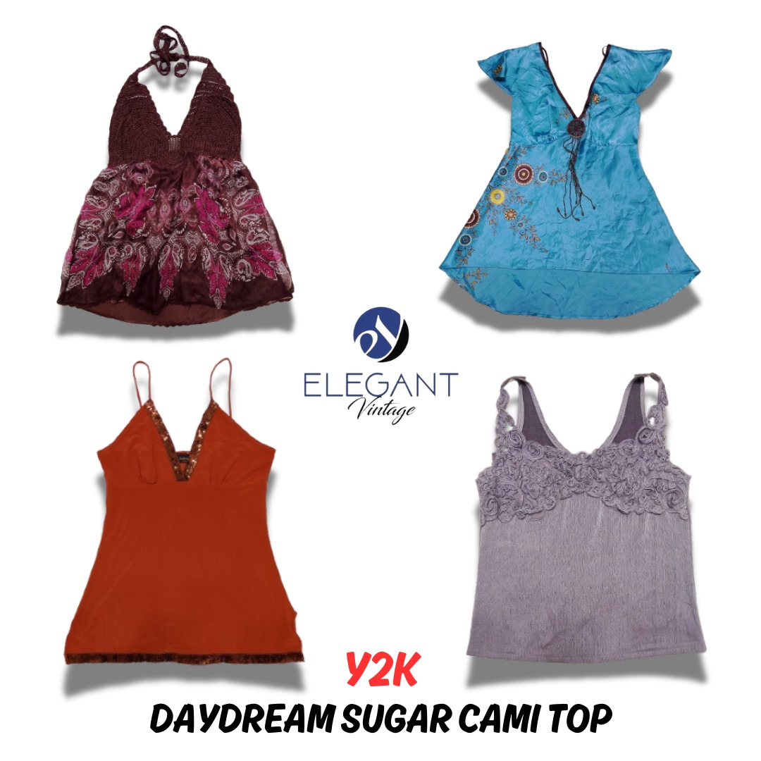 Y2K Day Dream Sugar Cami Tops - 12 PCS - EV0561
