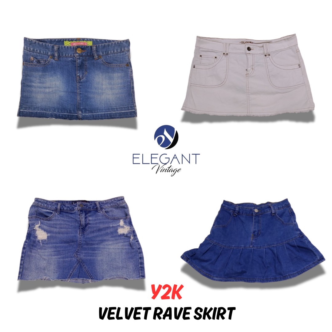 Gonne Rave in Velluto Y2K - 10 pezzi - EV0566