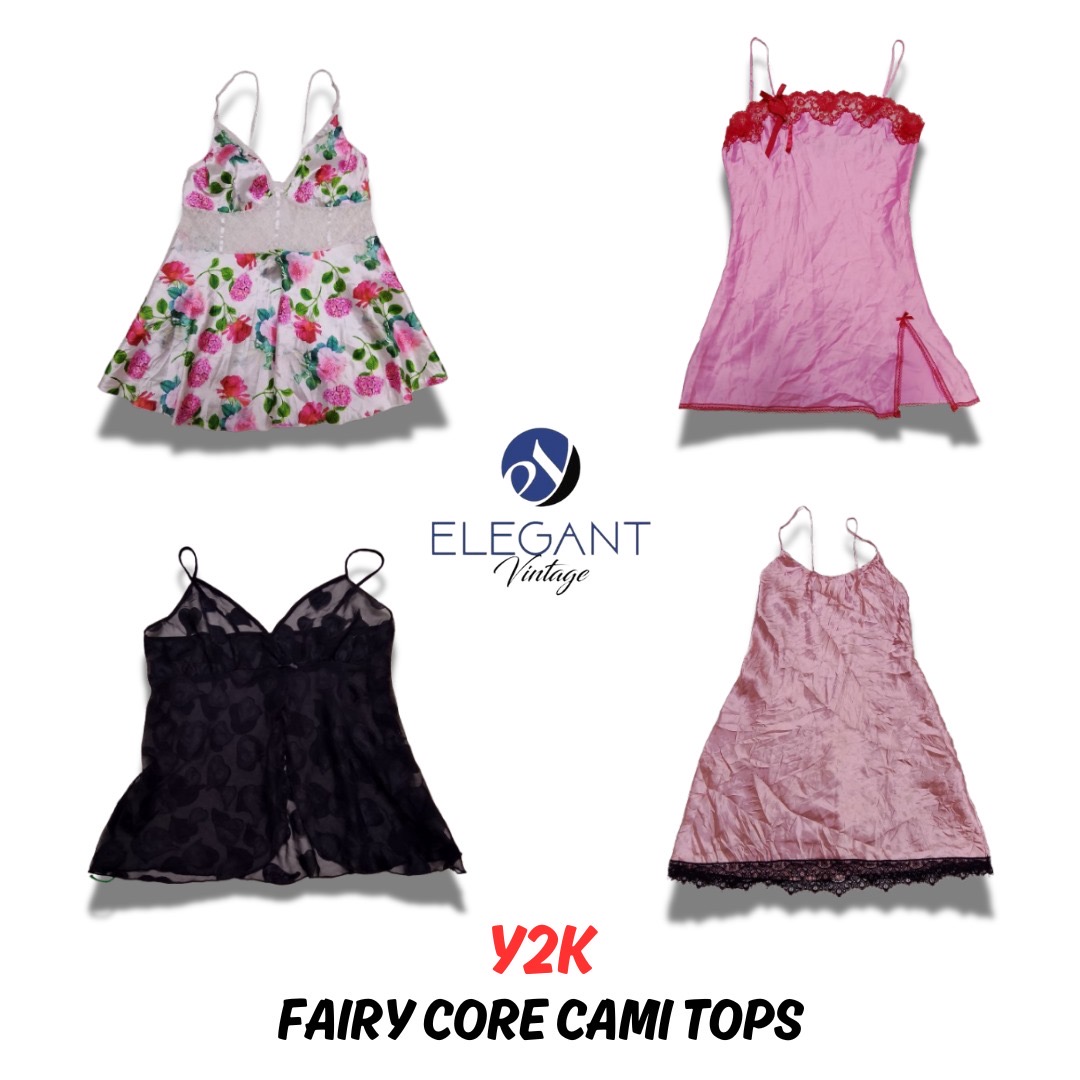 Y2K Fairy Core Cami Tops - 10 piezas - EV0573