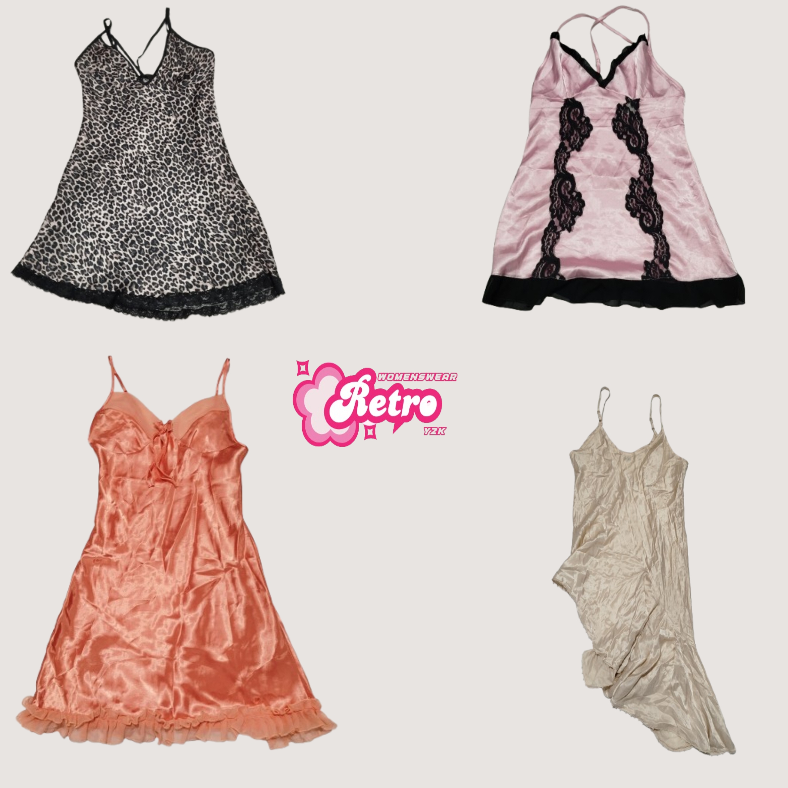 Vestidos Deslizantes Y2K Mezcla