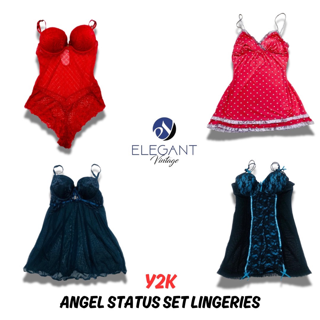Y2K Angel Status Set Lingries - 10 pieces - EV0586