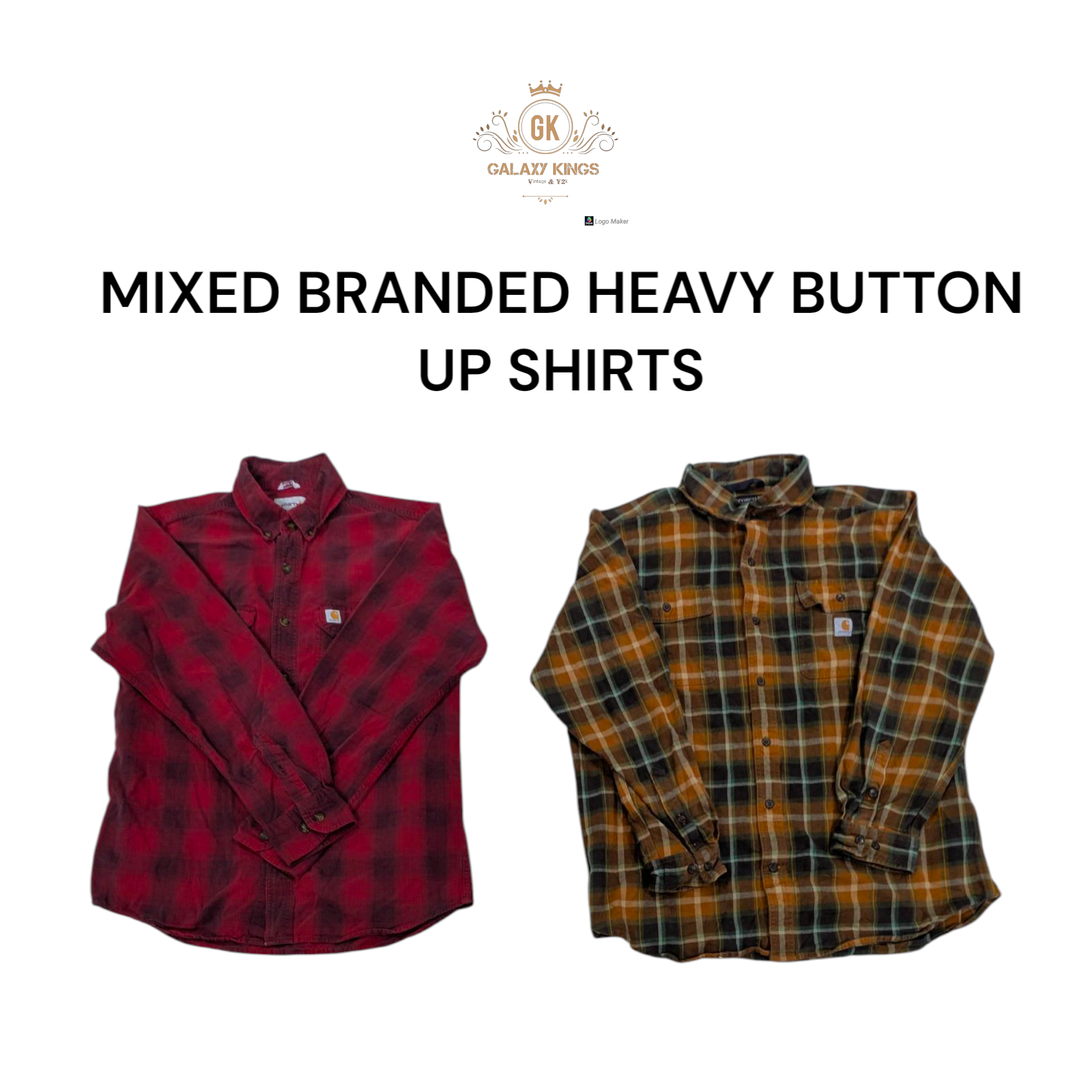 Mixed Branded Heavy Button Up Shirts