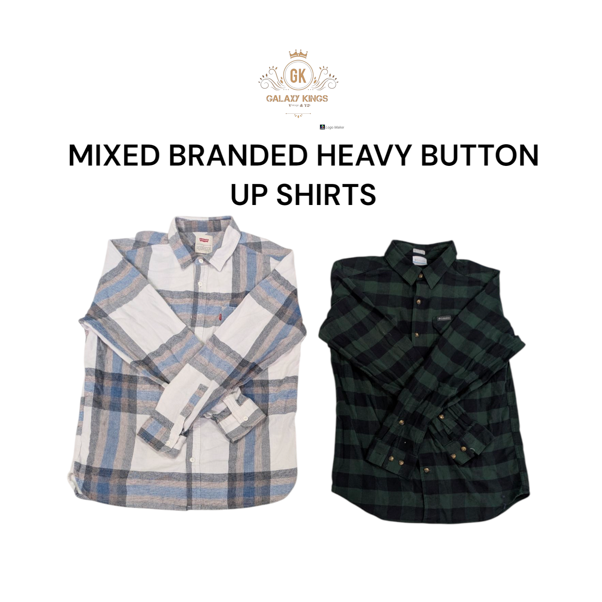 Mixed Branded Heavy Button Up Shirts