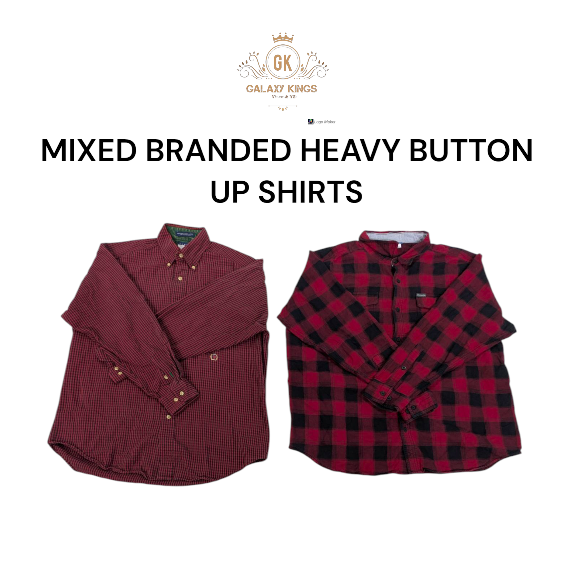 Mixed Branded Heavy Button up Shirts