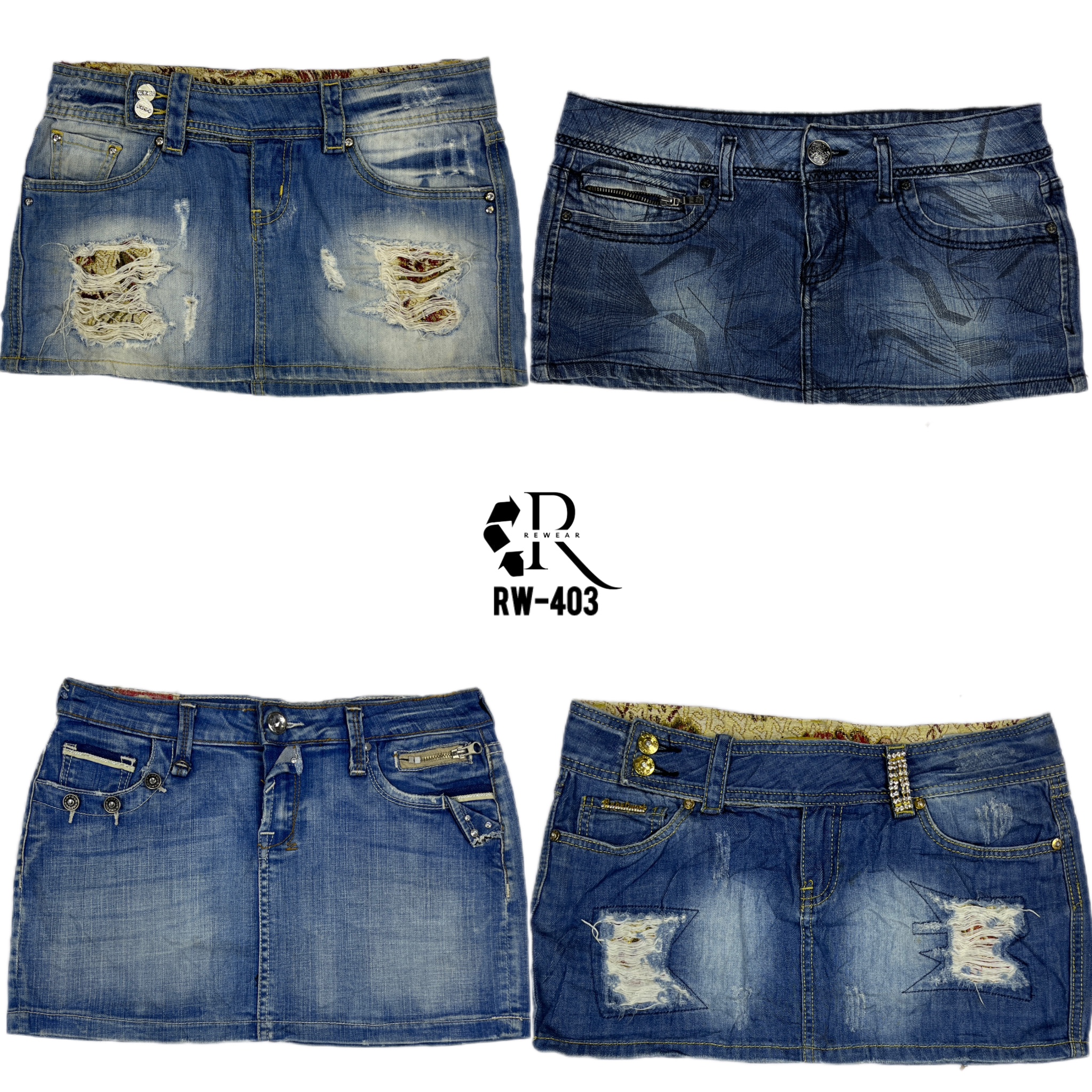 Saia Jeans Mini IT Girl Y2K (RW-403)