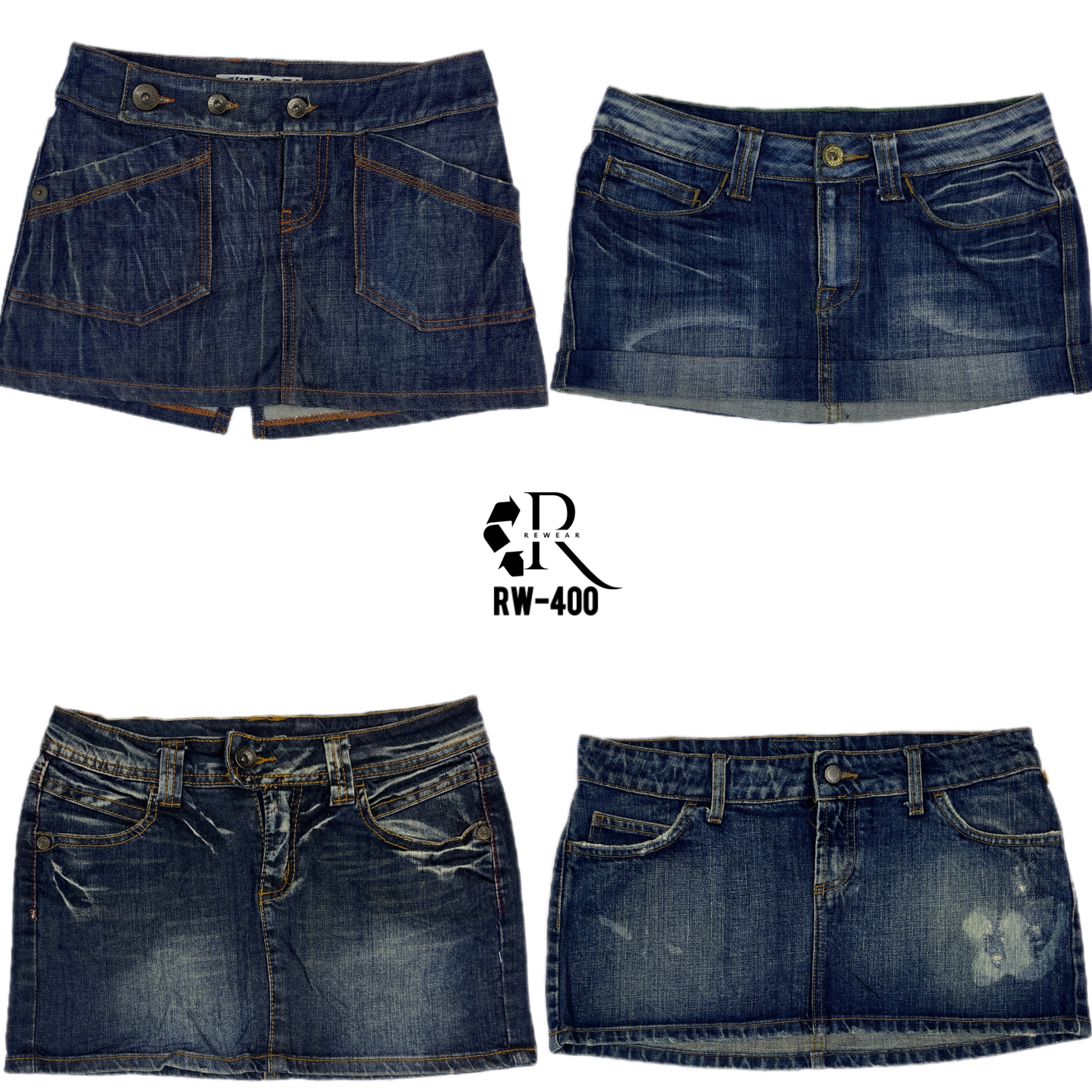 Y2K Paris Hilton Denim Mini Skirts (RW-400)