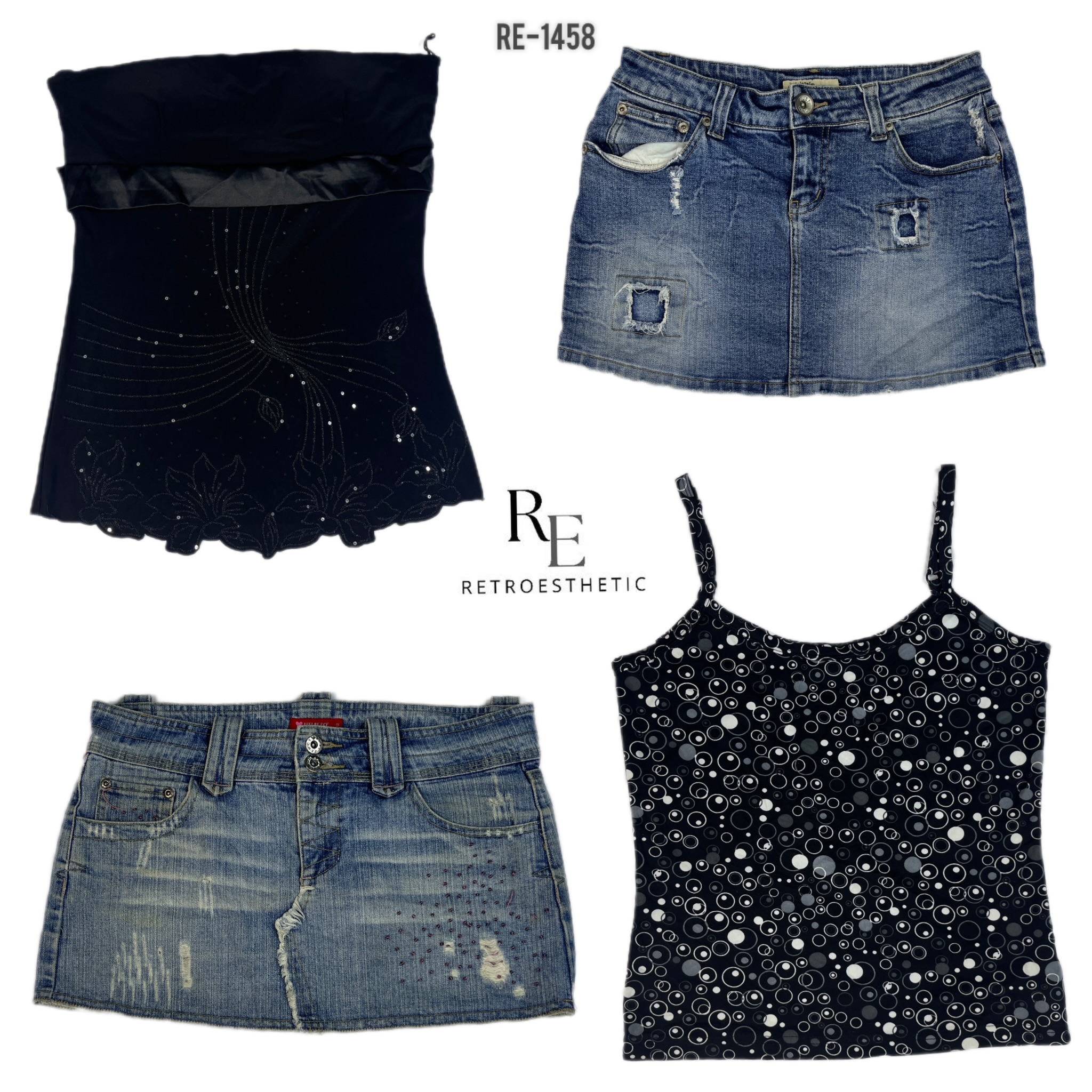 Y2K Black Rave Mix and Match (RE-1458)