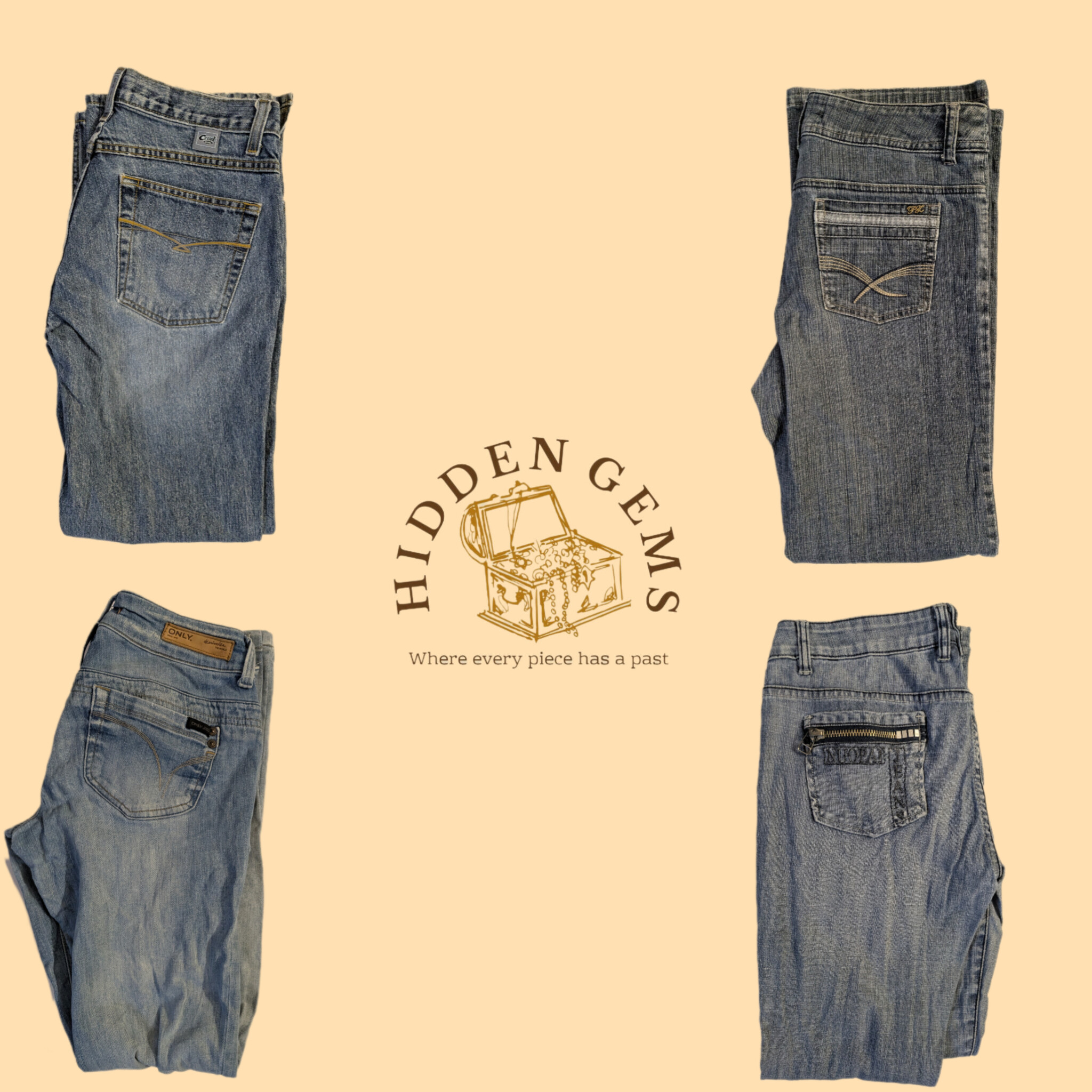 Y2K Unbranded Bootcut-Jeans (RP-001)