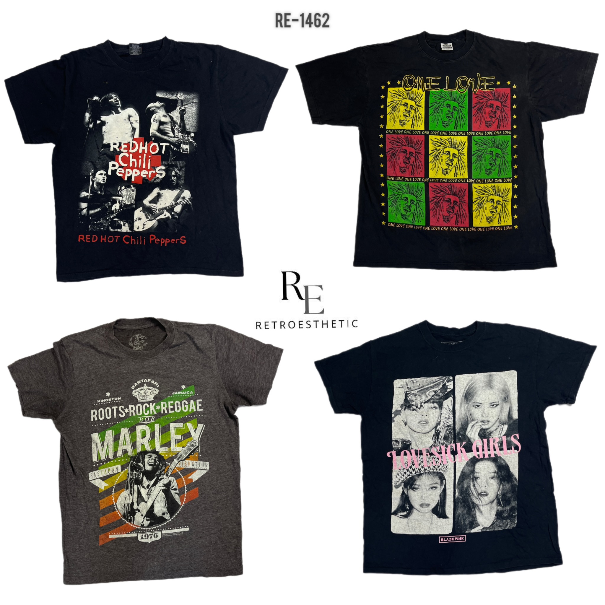 ヴィンテージ音楽Tシャツ (RE-1462)