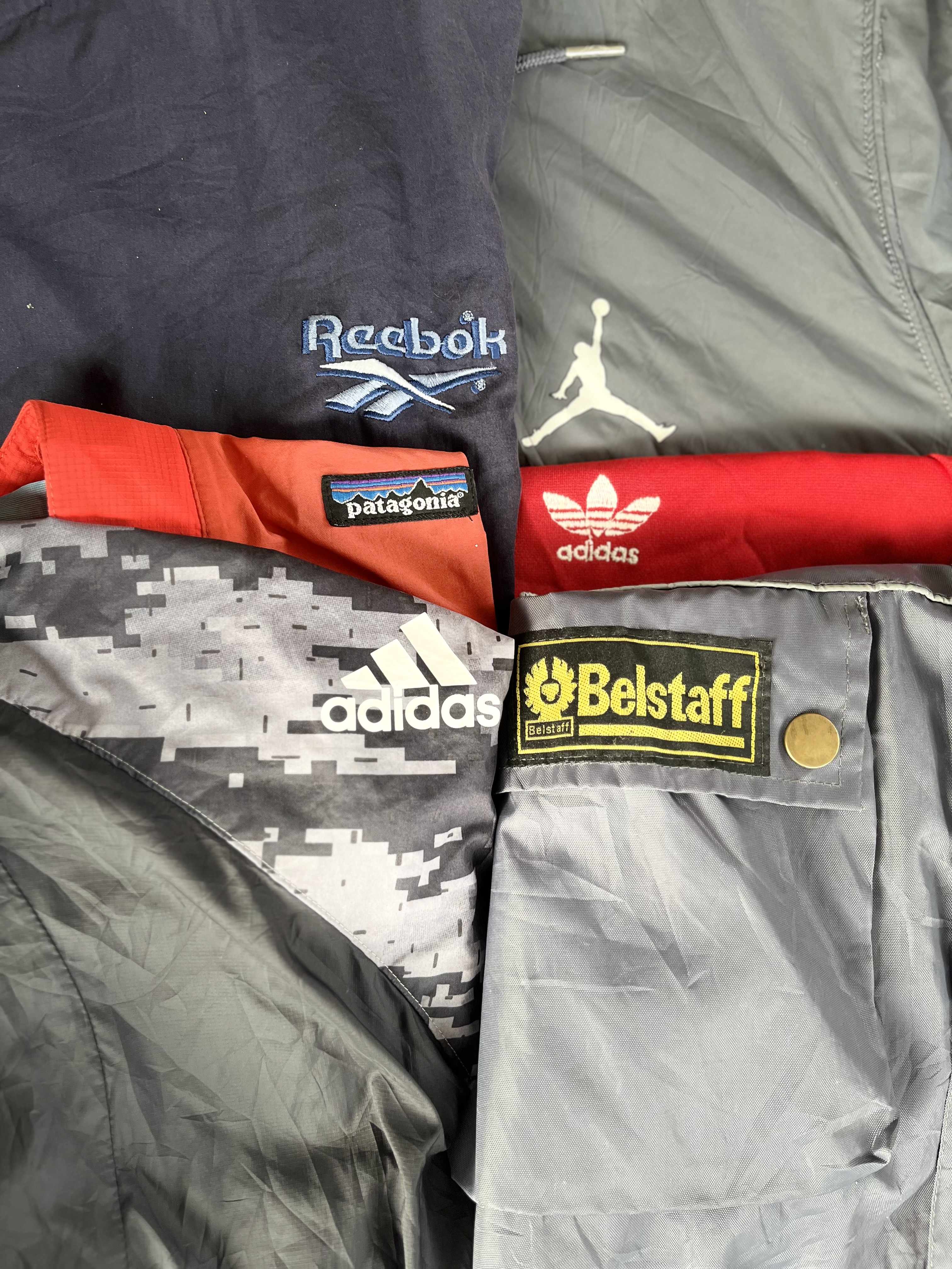 mixed branded track jacket
