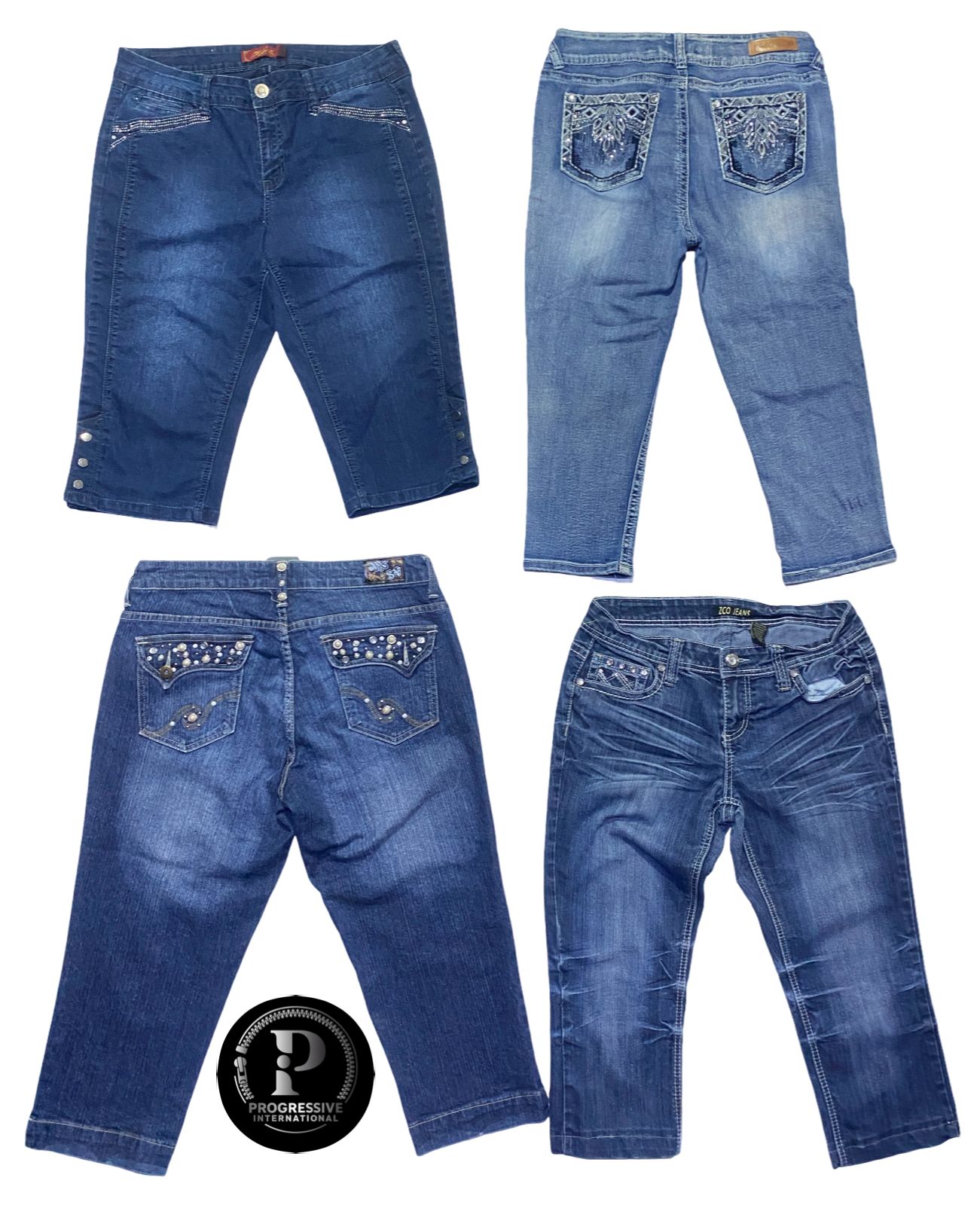 Y2k Jeans Capri : PI127