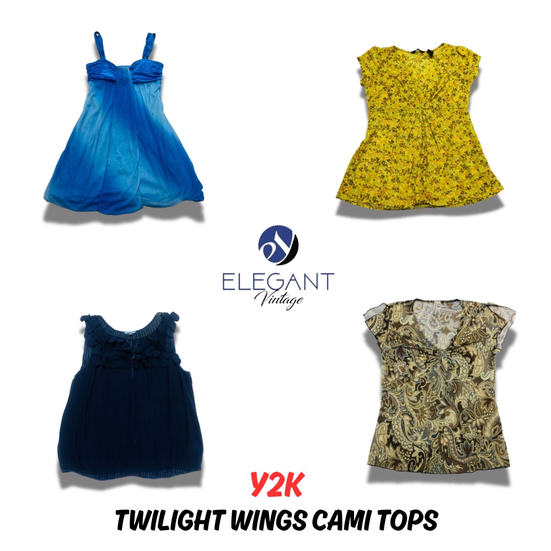 Y2k Twilight Wings Cami Tops - EV0599