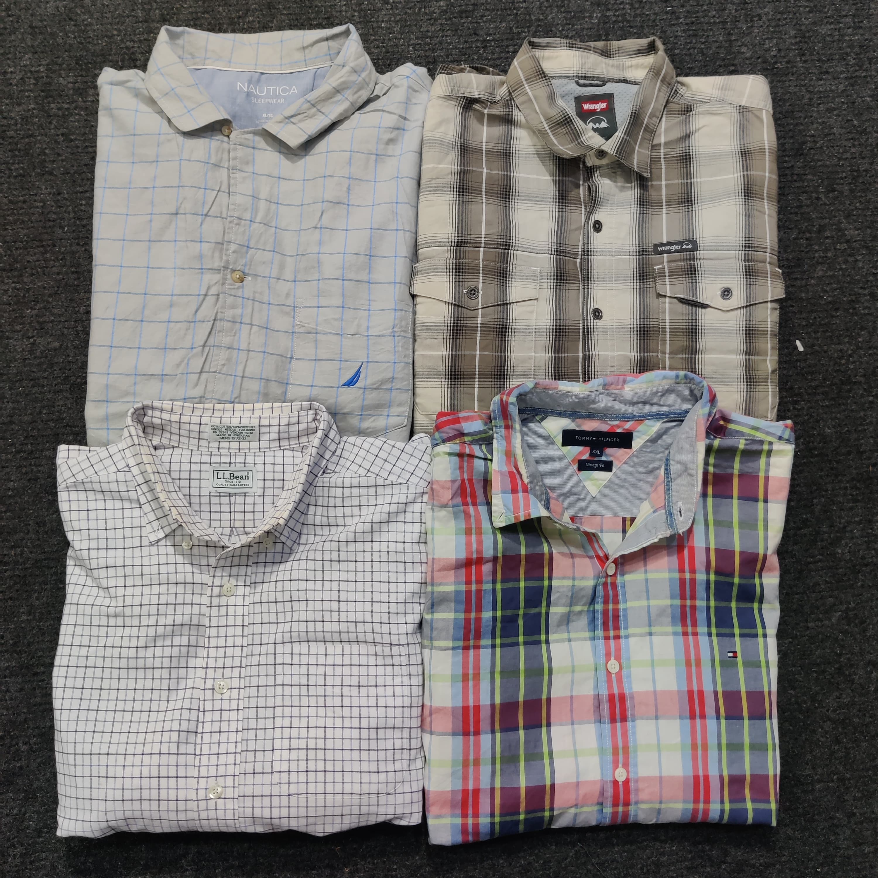 Nautica, Tommy Hilfiger, Chaps, Wrangler, L.L.Bean Hemden