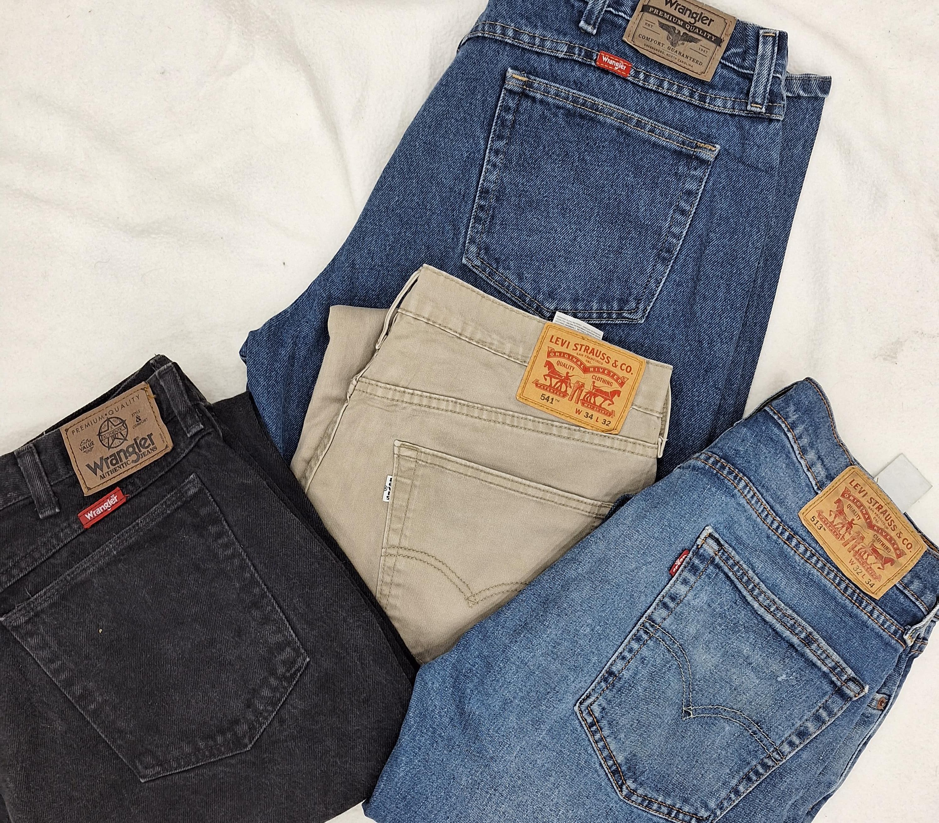 ZH0416 Levi's / Wrangler Jeans in Denim - 20 Pezzi