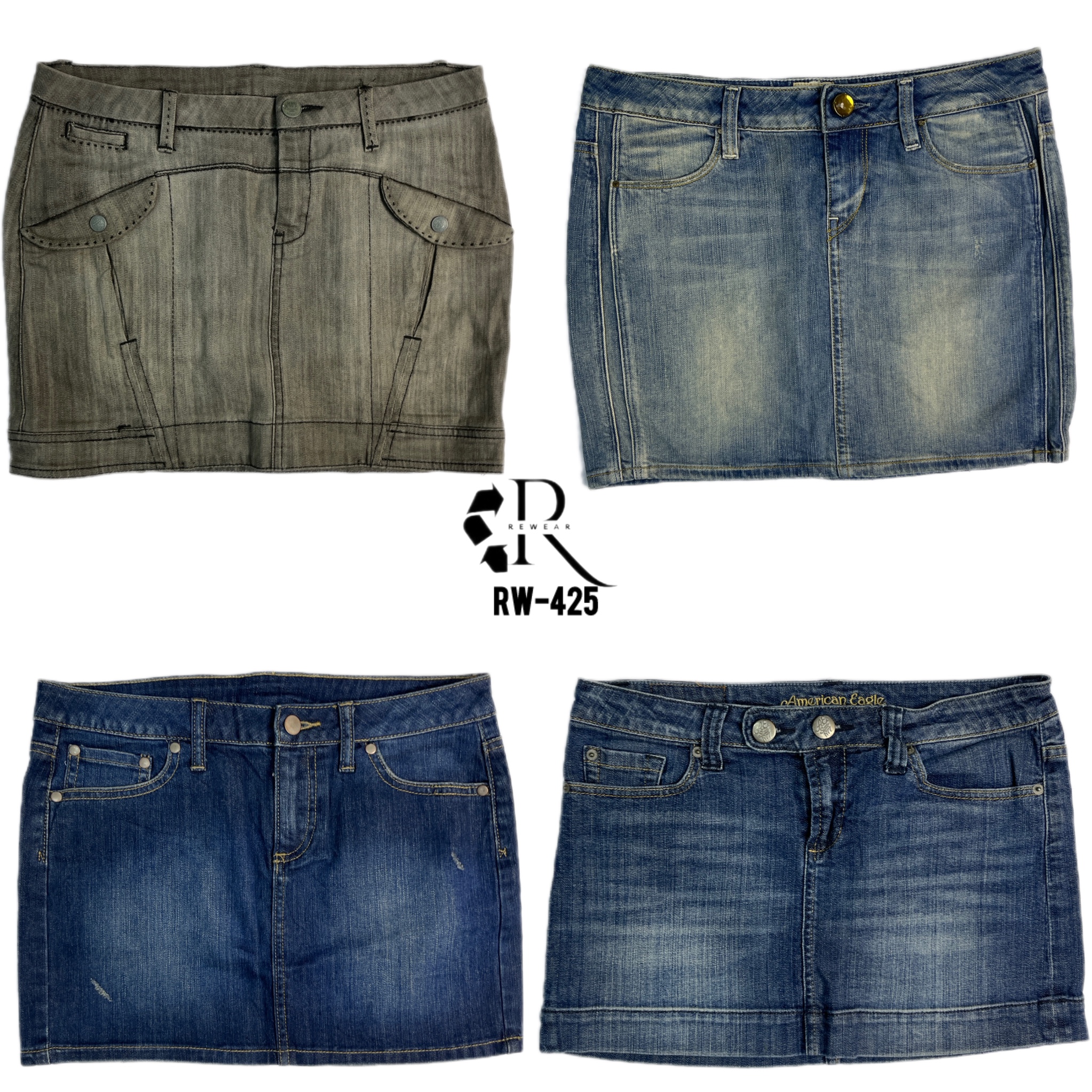 Y2K Britney Era Denim Mini Skirts (RW-425)