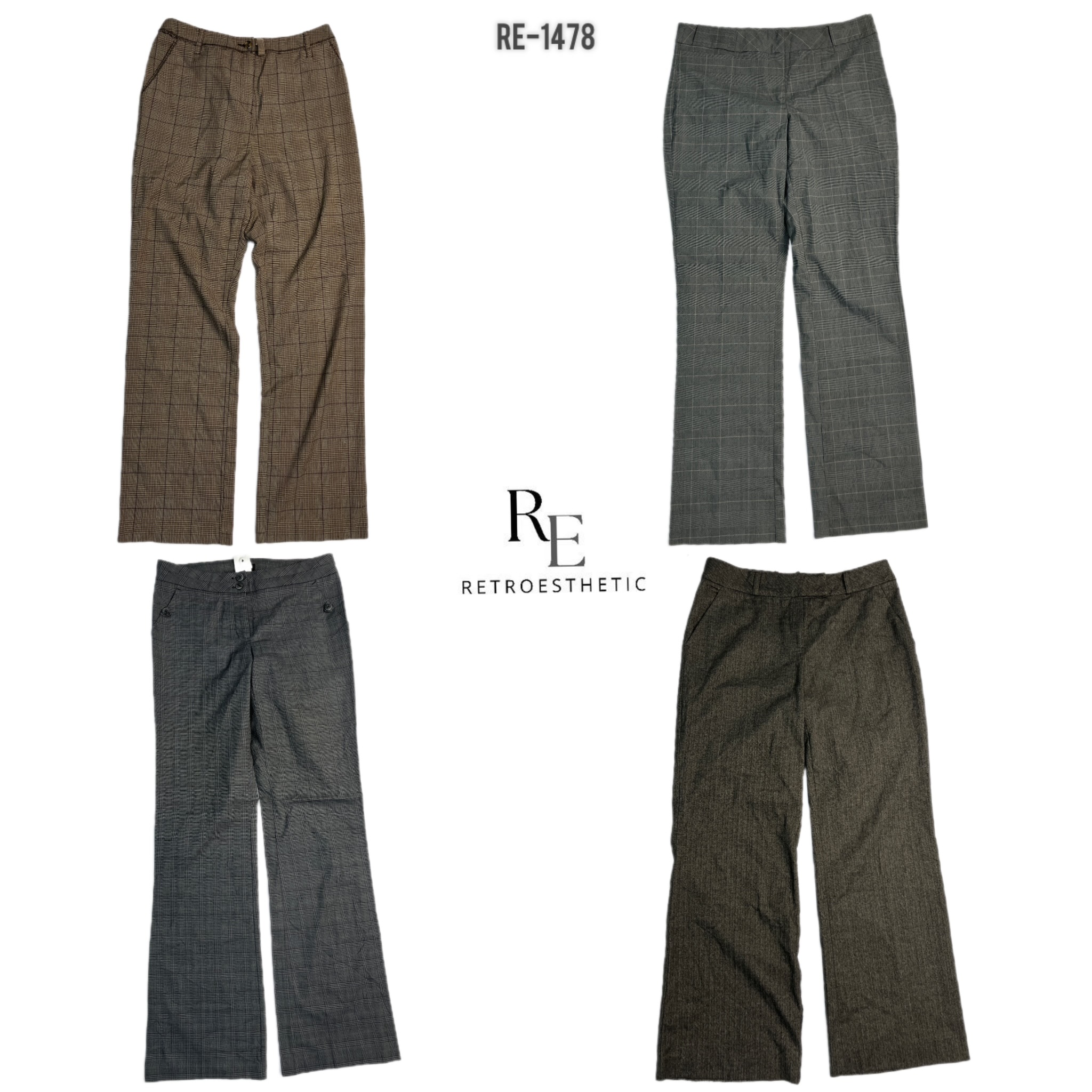 Y2K Flared Office Pants (RE-1478)
