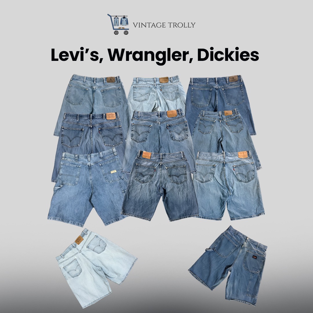 🔥 ヴィンテージデニムショーツバンドル – Levi’s、Dickies、Wrangler