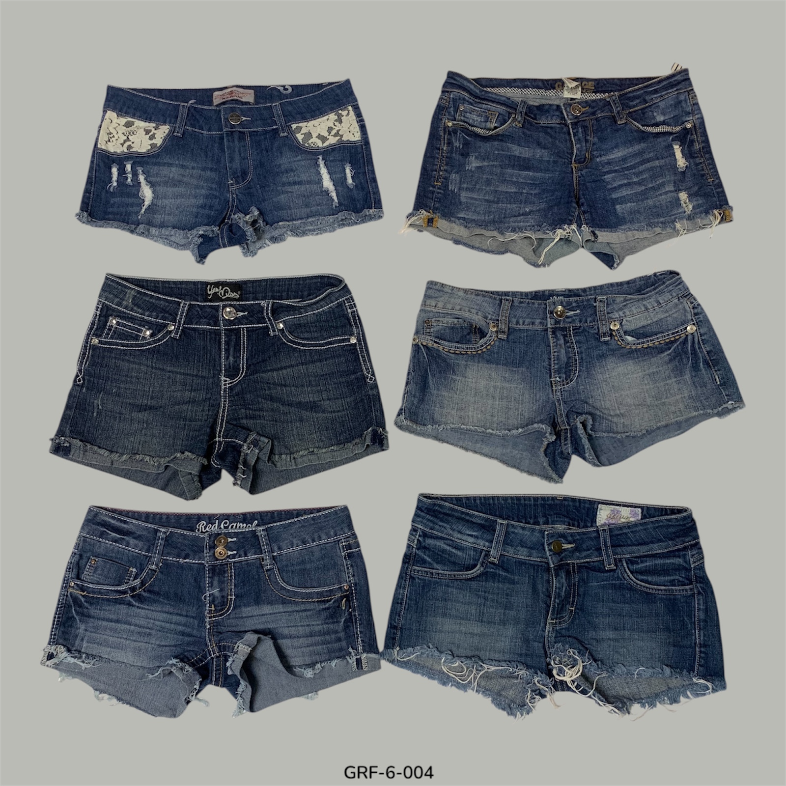Y2K Sonhos em Denim | Edição de Mini Shorts YMI (GRF-6-004)