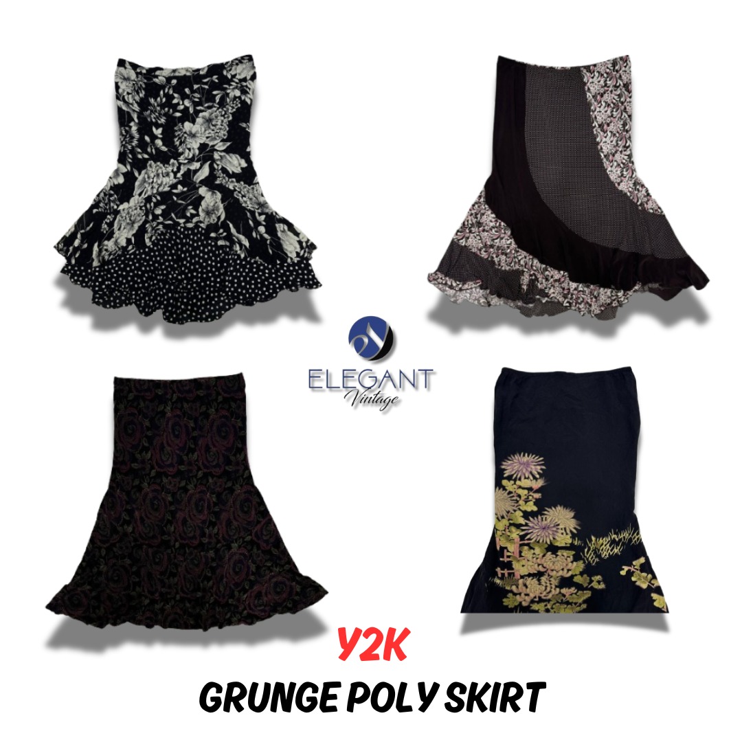 Y2k Grunge Poly Skirts - EV0038