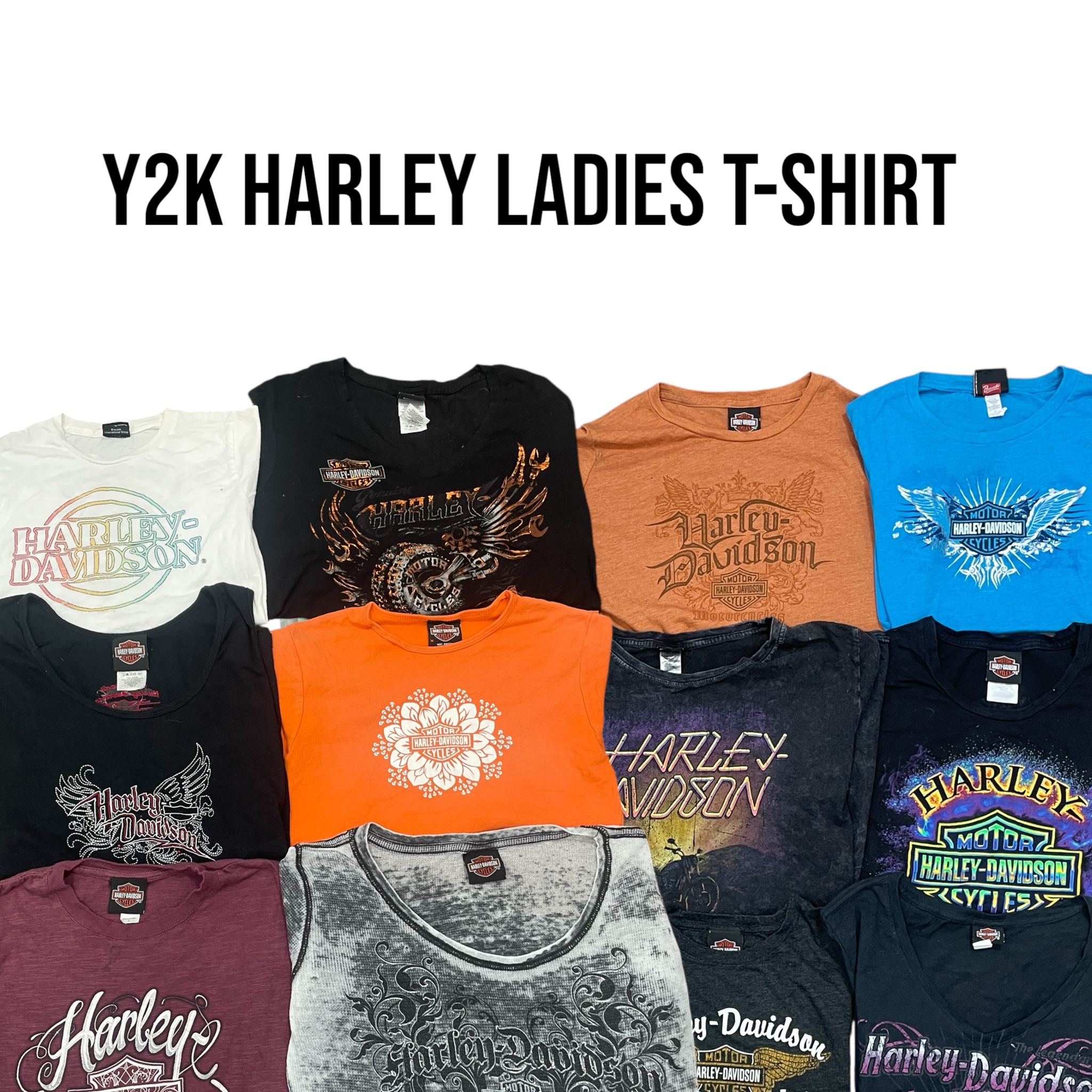 Y2k Harley Davidson Ladies T-shirt