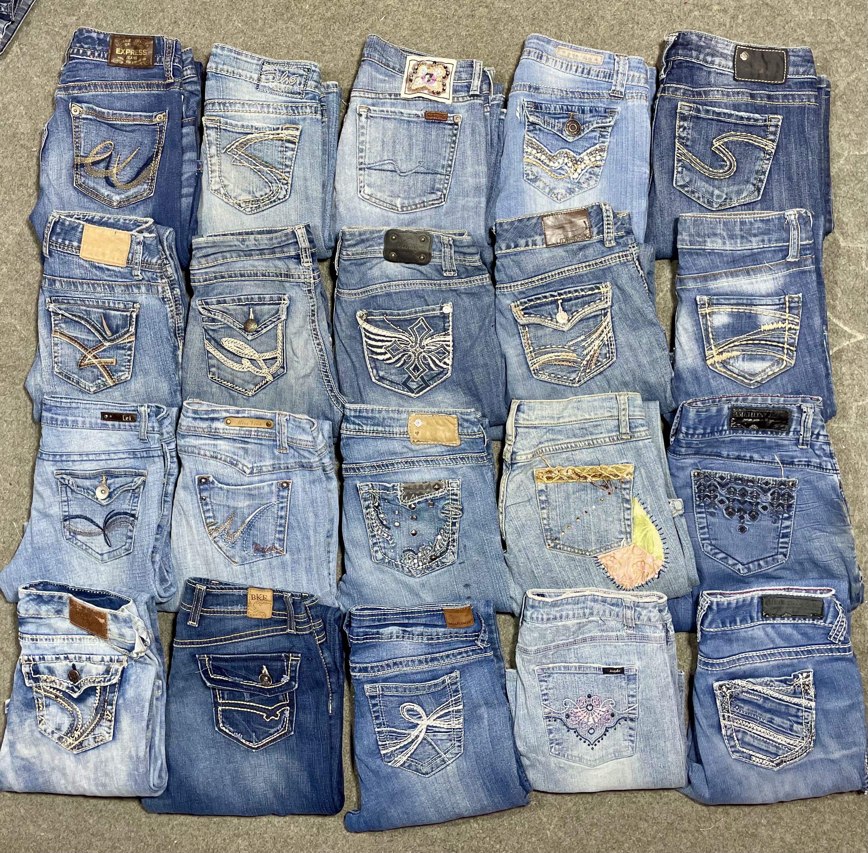 Y2K embroidered Jeans Bootcut