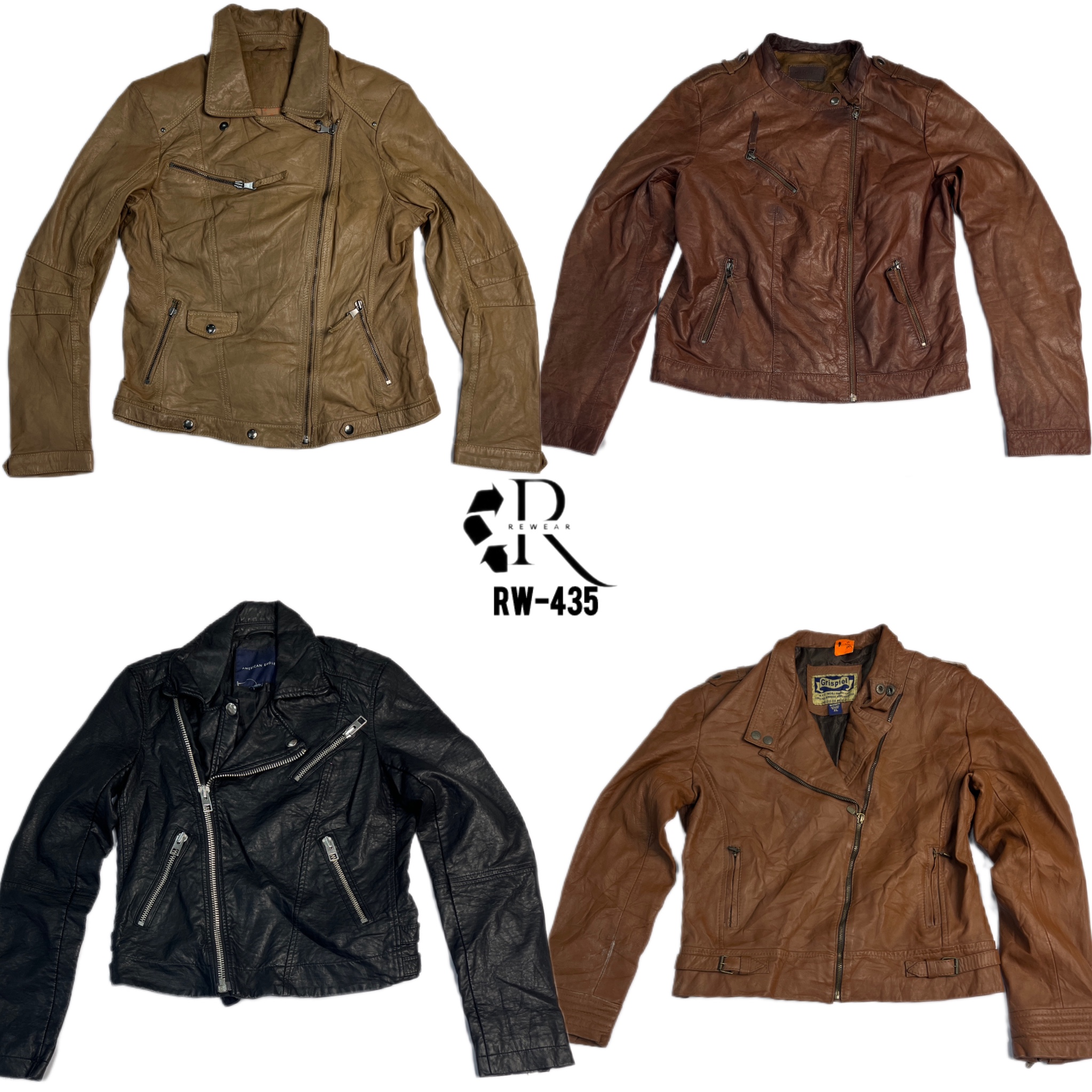 Veste en cuir Y2K Cyber Girl (RW-435)