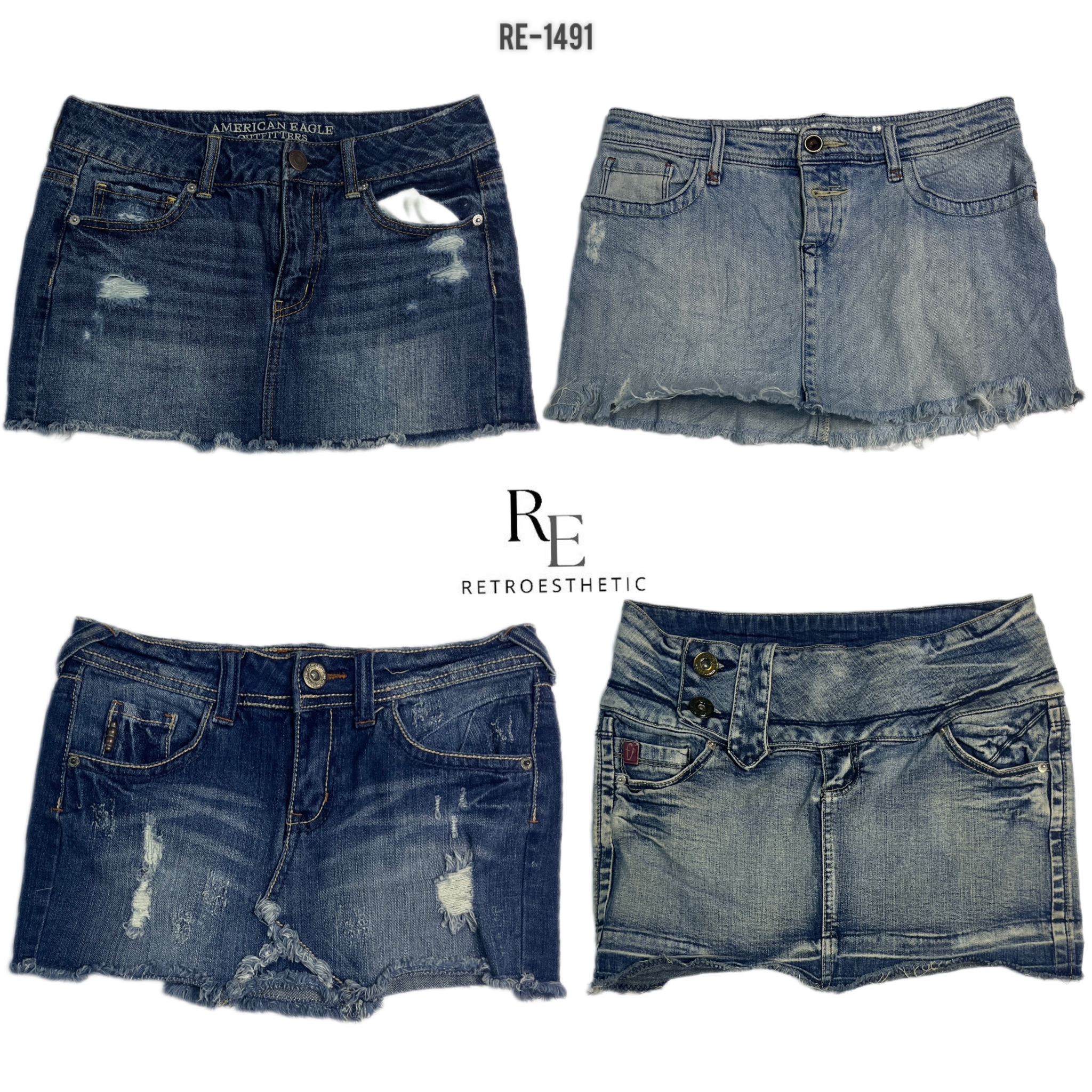 Y2K Britney Ära Denim Minirocke (RE-1491)