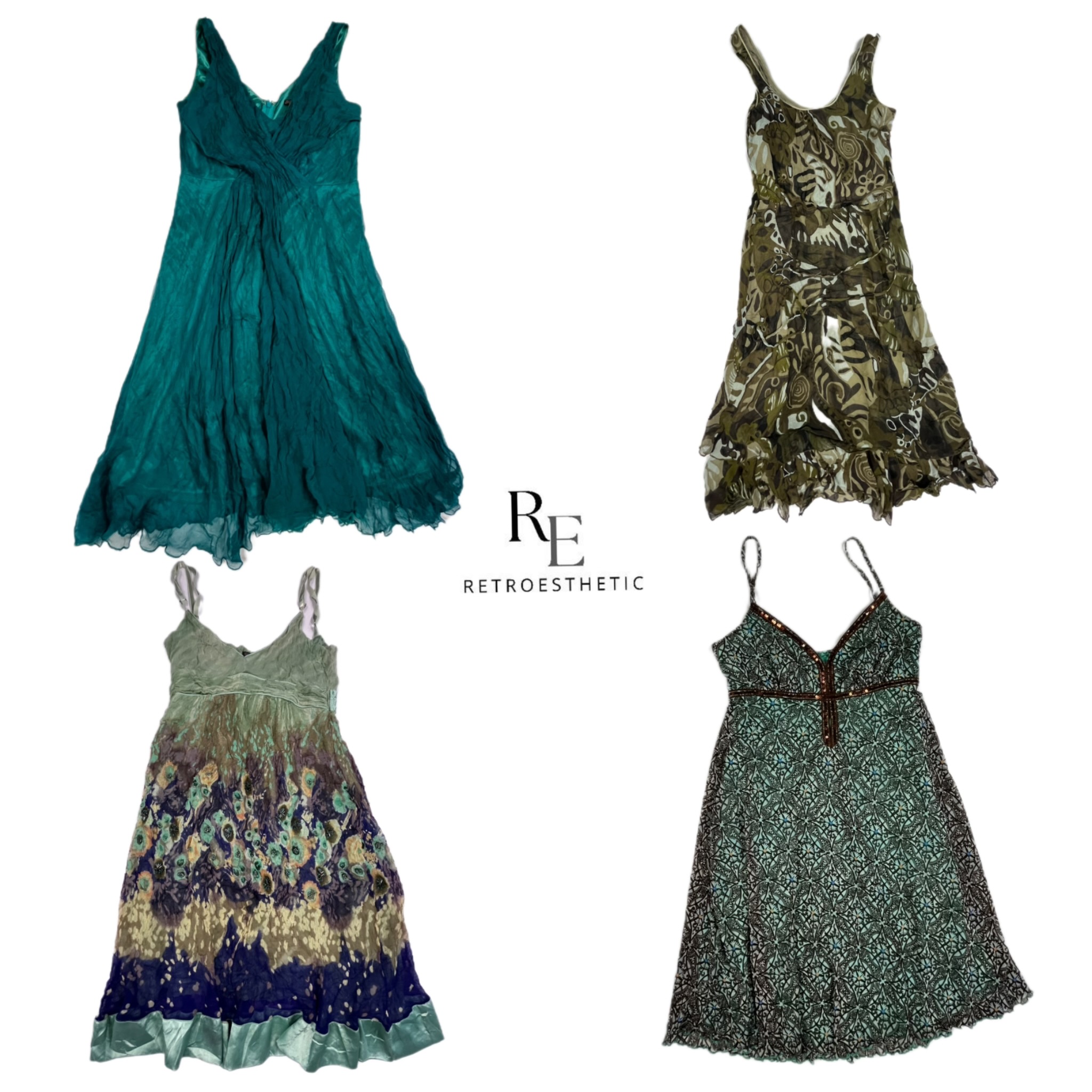 Y2K The Mysterious Girl Era Summer Dresses (RE-1502)