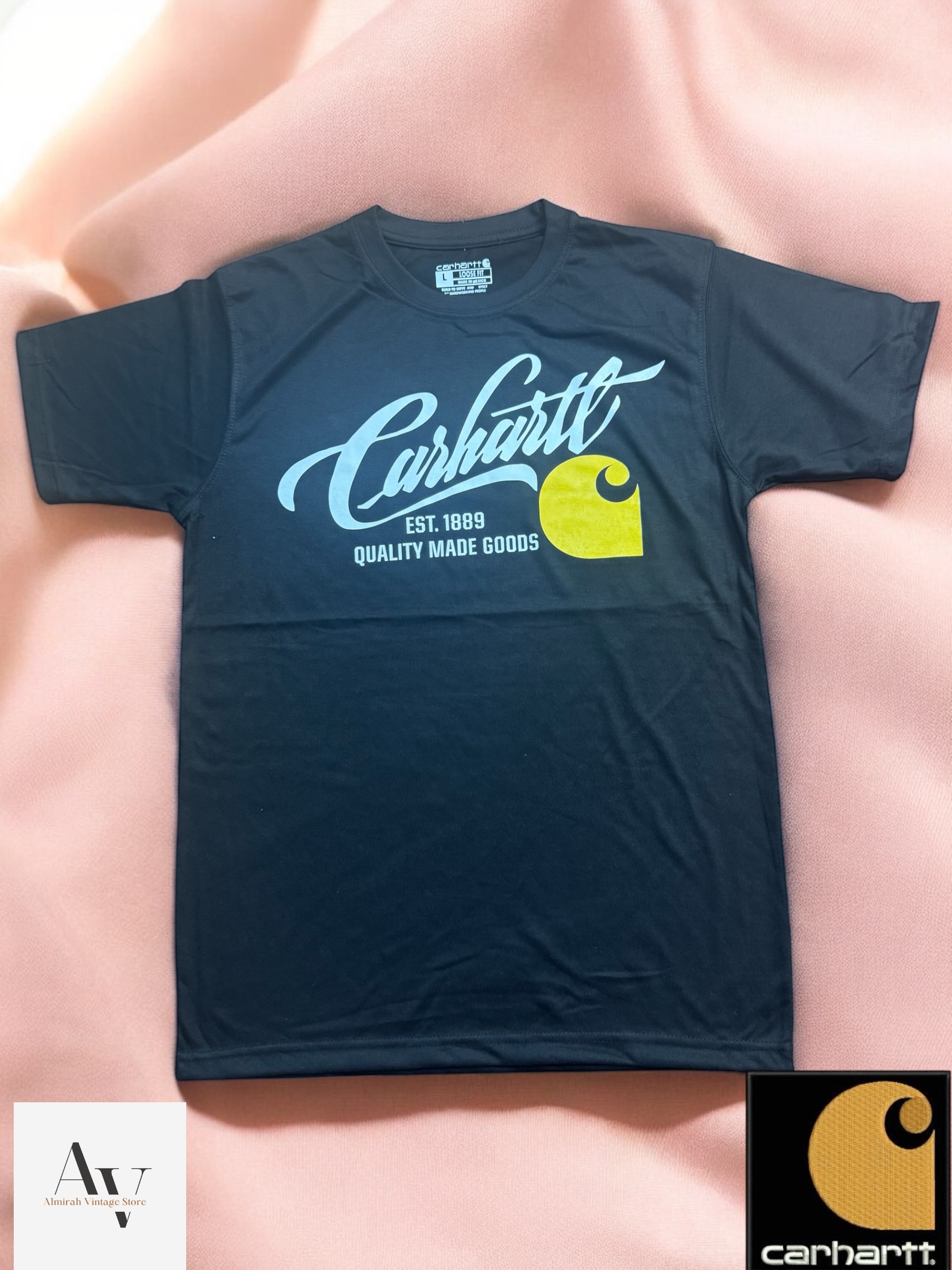 Carhartt rework style printed t shirts