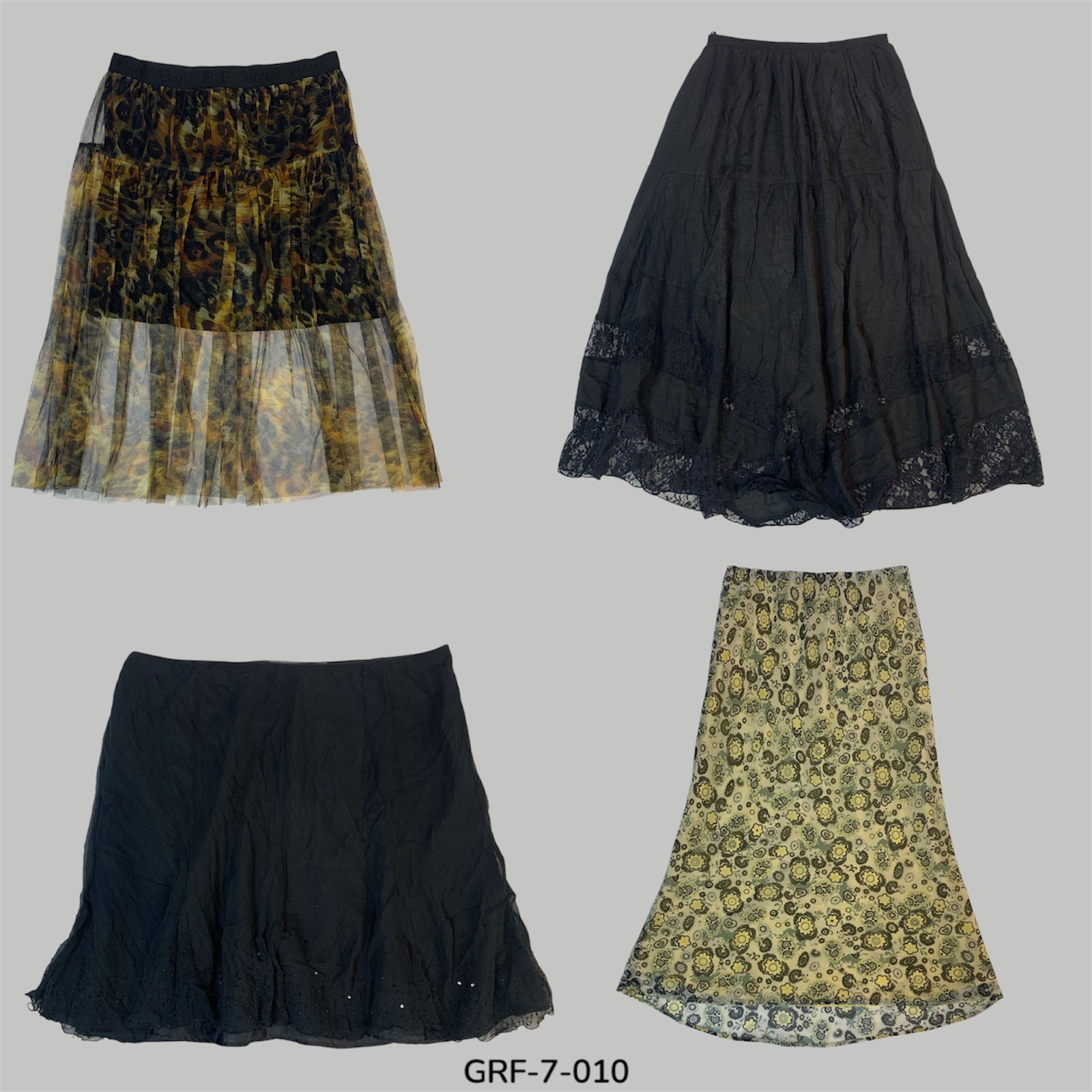 Y2K Luxe Look | Glossy Poly Skirt Drop (GRF-7-010)