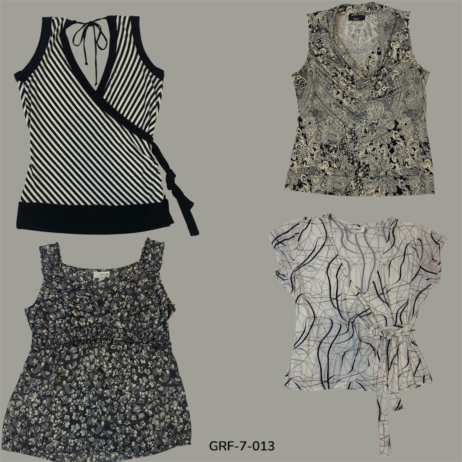 Grunge Garden | Blusa Nera Stampata Y2K (GRF-7-013)