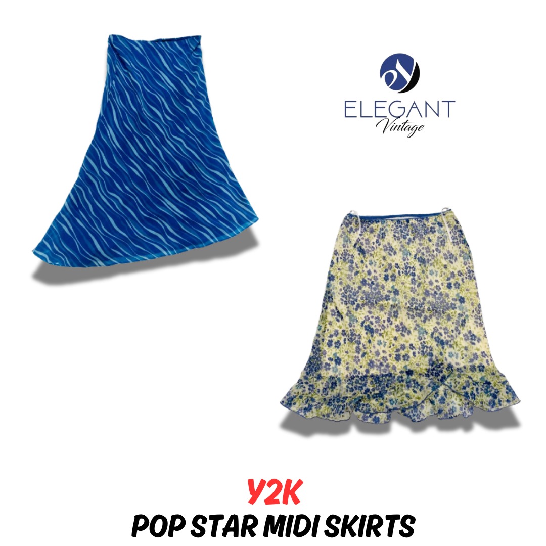 Y2k Pop Star Midi Skirts - EV0630