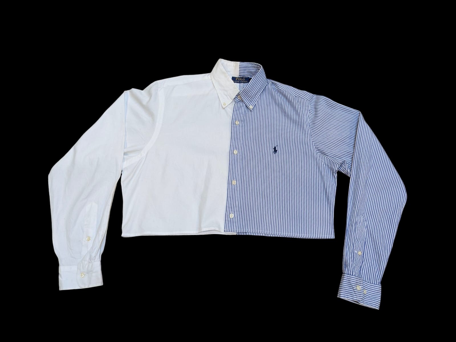 Top court moitié-moitié Ralph Lauren recyclé