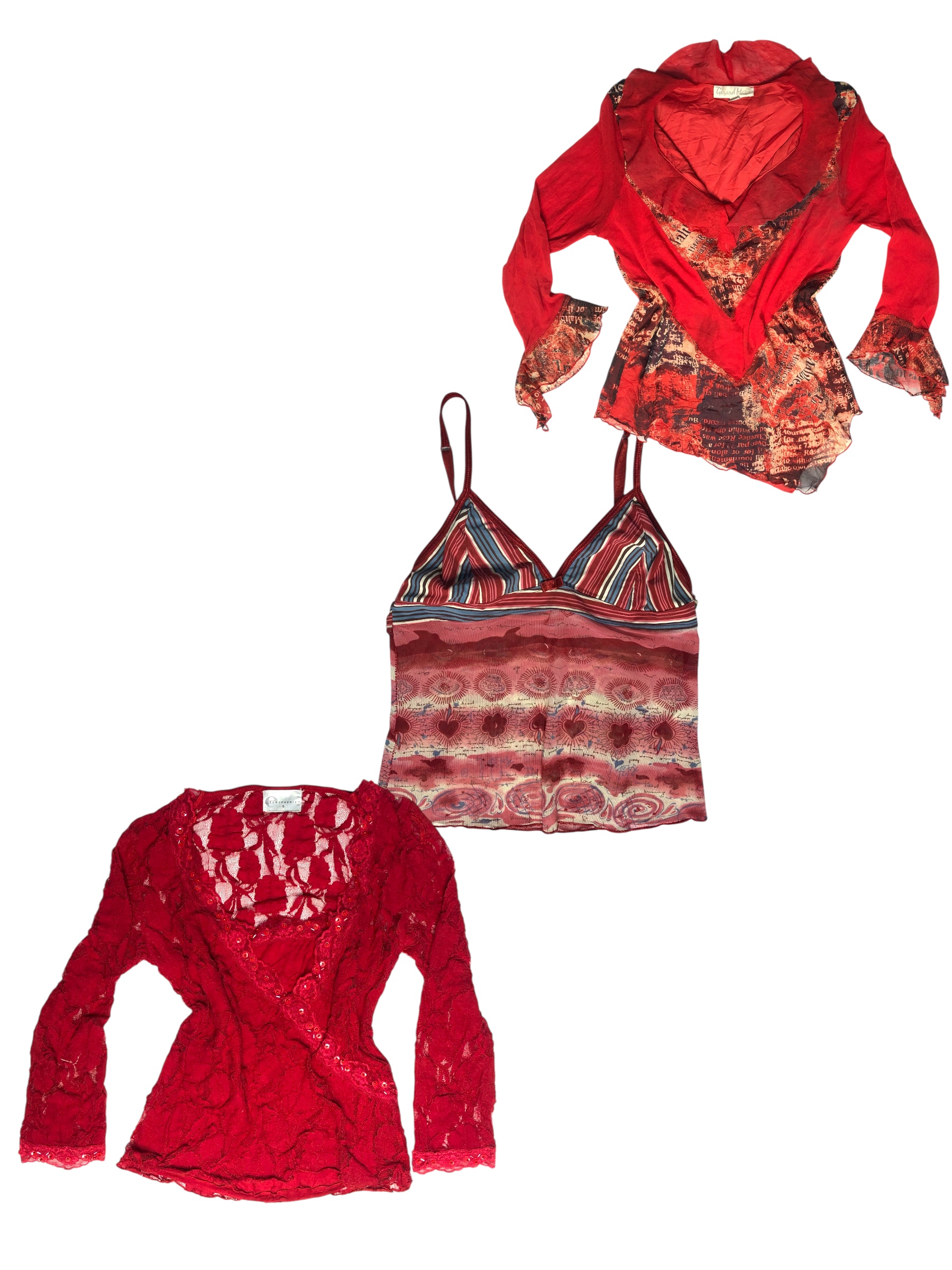  The Ruby Graphics!  x Y2K Tops S-1176