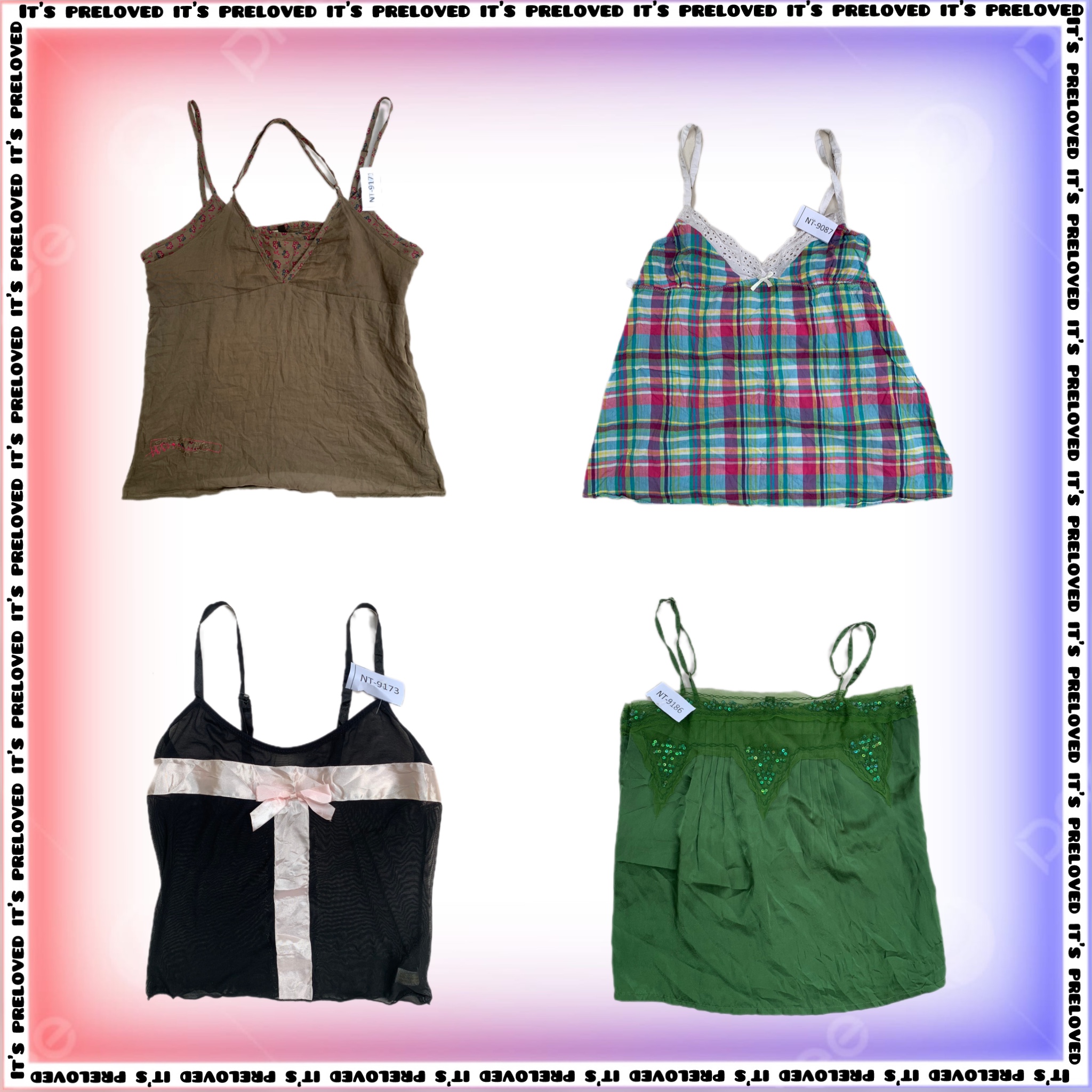 Incoming Hot 🥵- Summer Y2K All Styles Cami Mix (SS-1052)