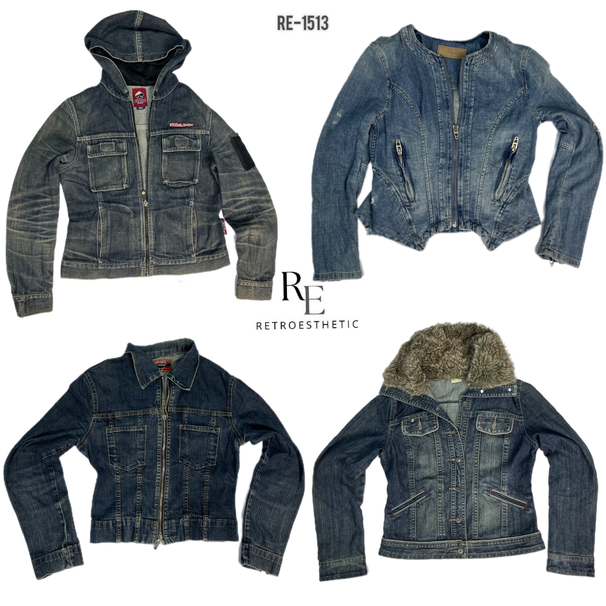 Y2K IT Girl Denim Jackets (RE-1513)